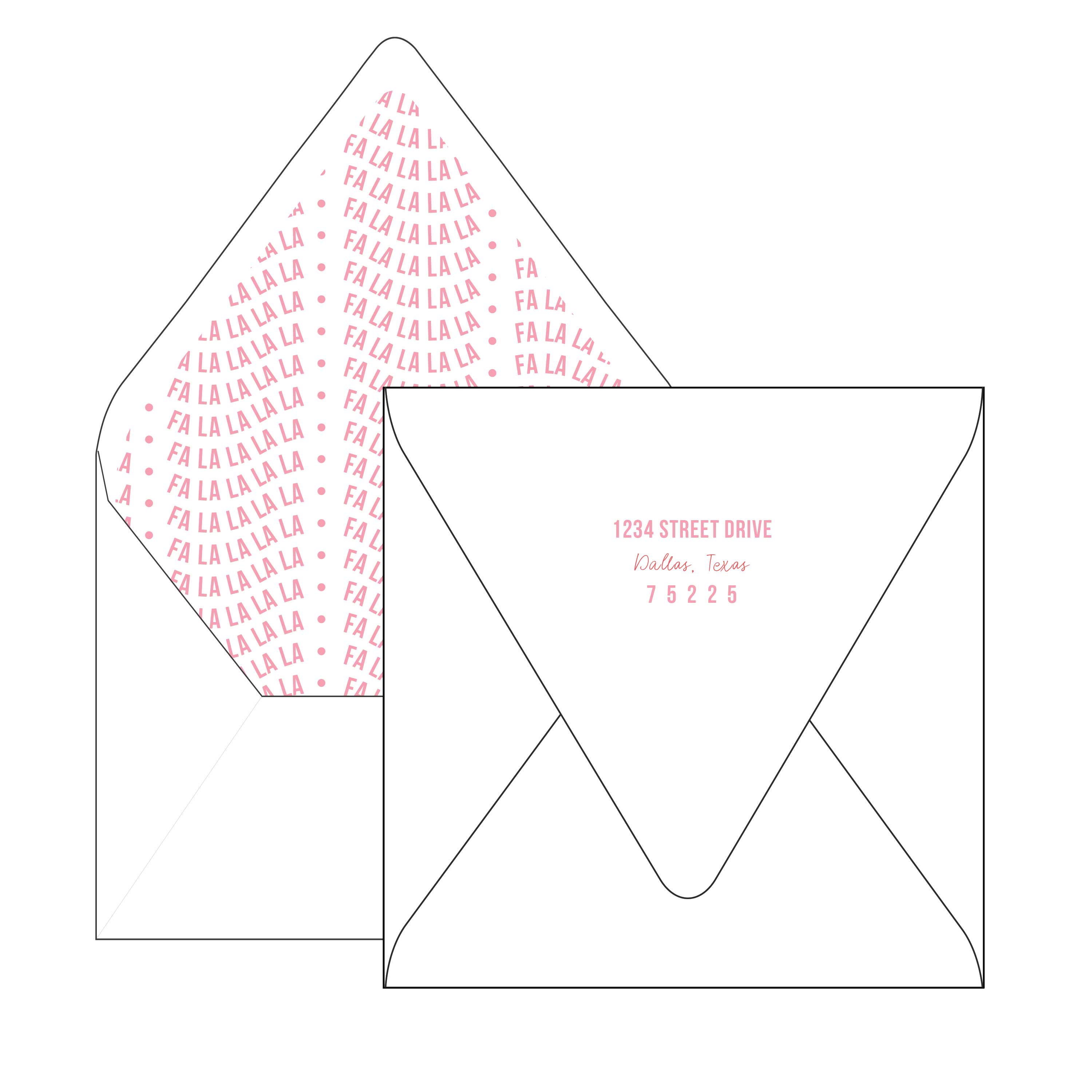fa la la | holiday card | digital print