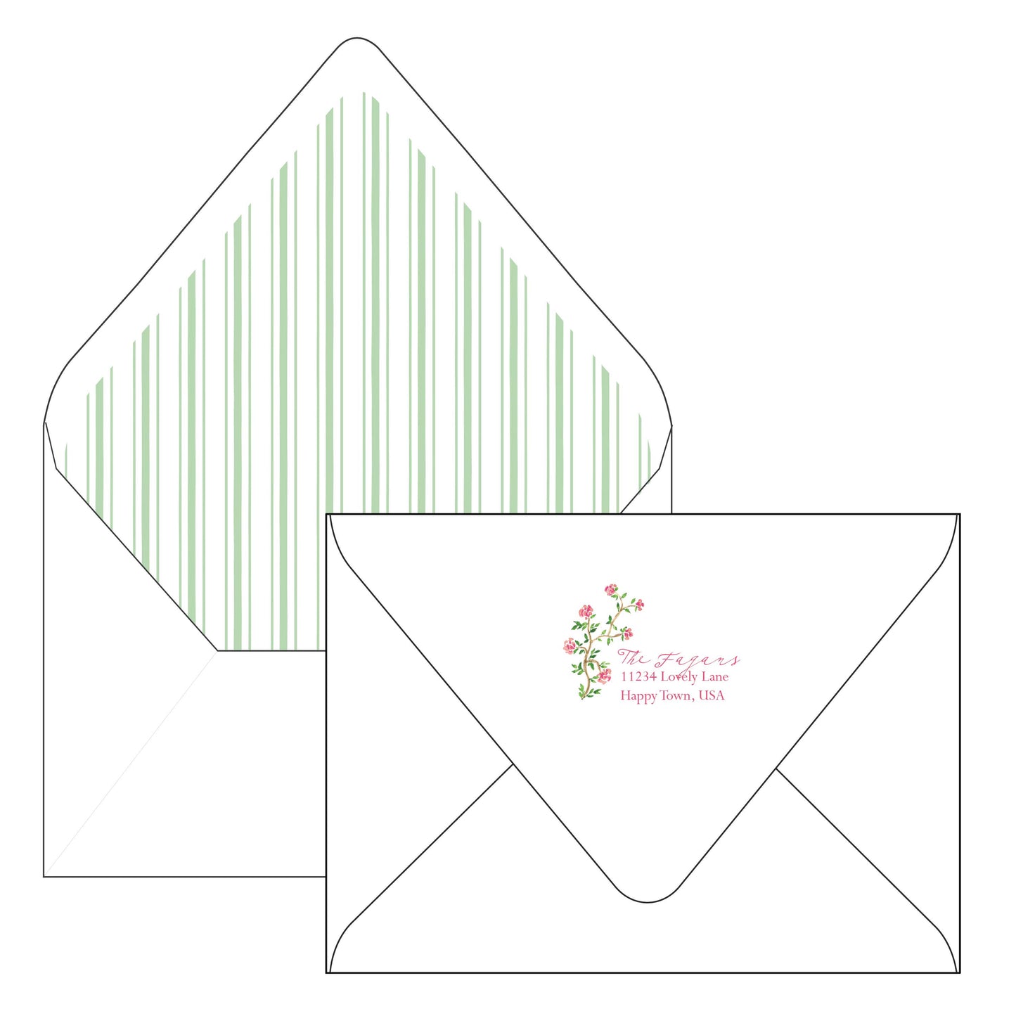 french garden | landscape | holiday card | elaina fagan design