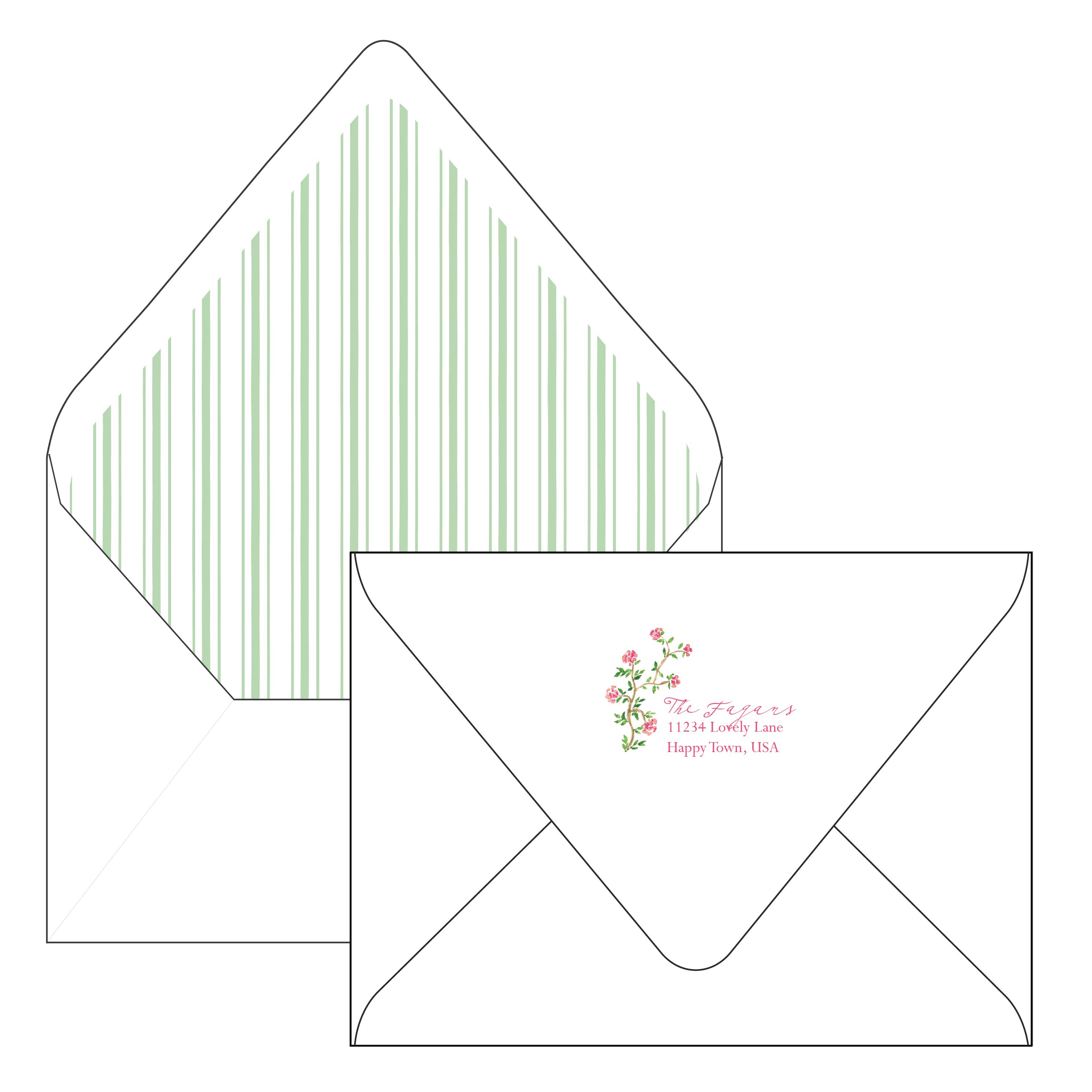 french garden | landscape | holiday card | elaina fagan design