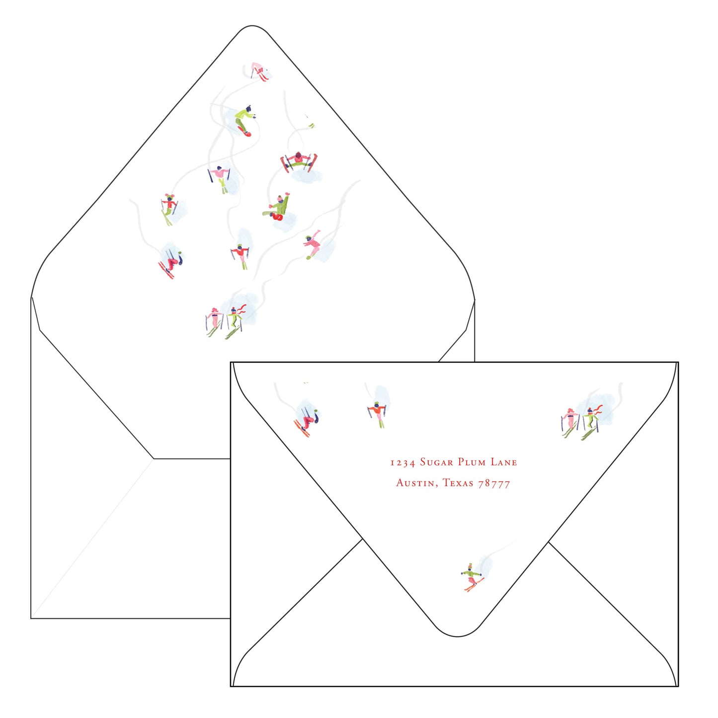 fresh pow | holiday card | k laine design