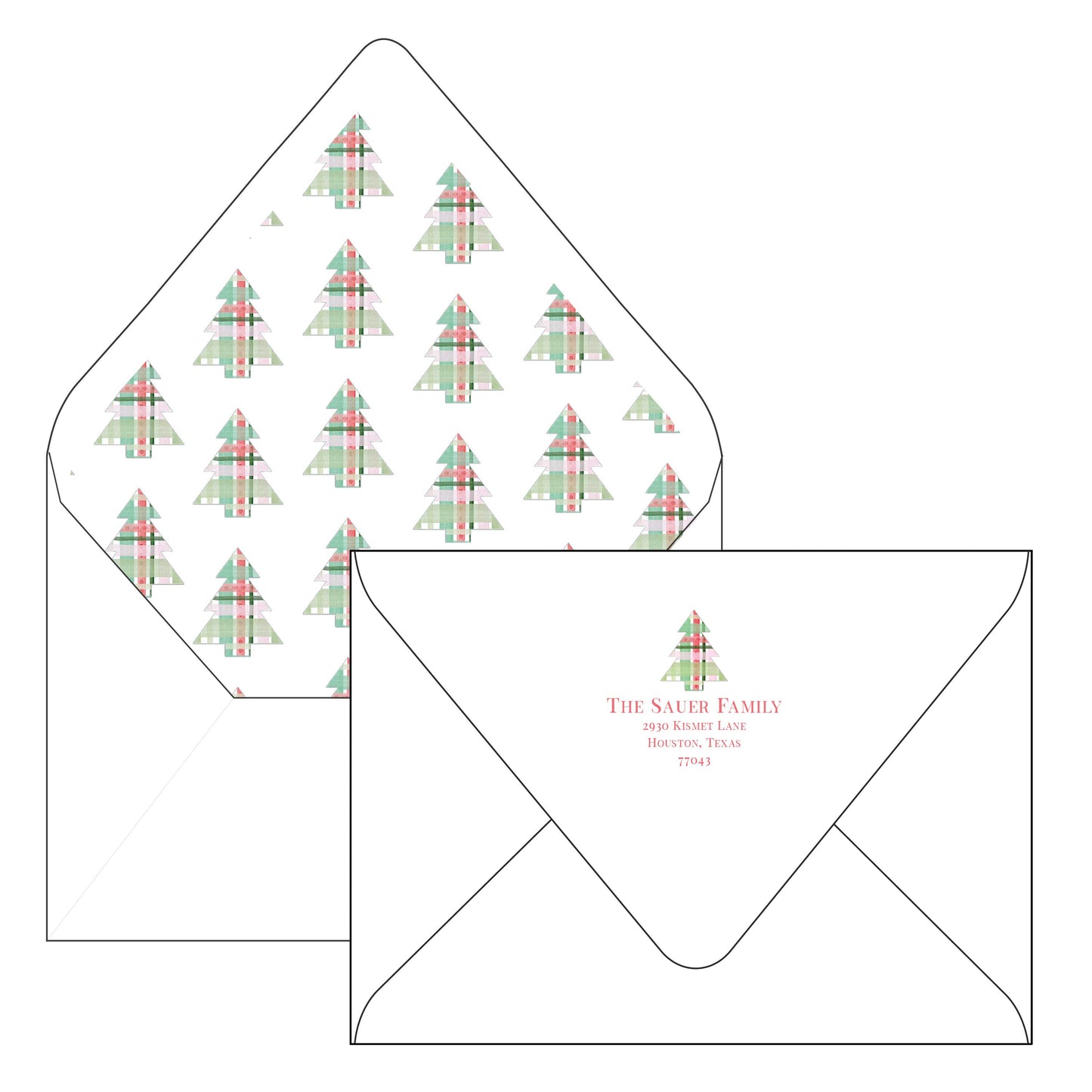 plaid christmas | holiday card | be sweet ink