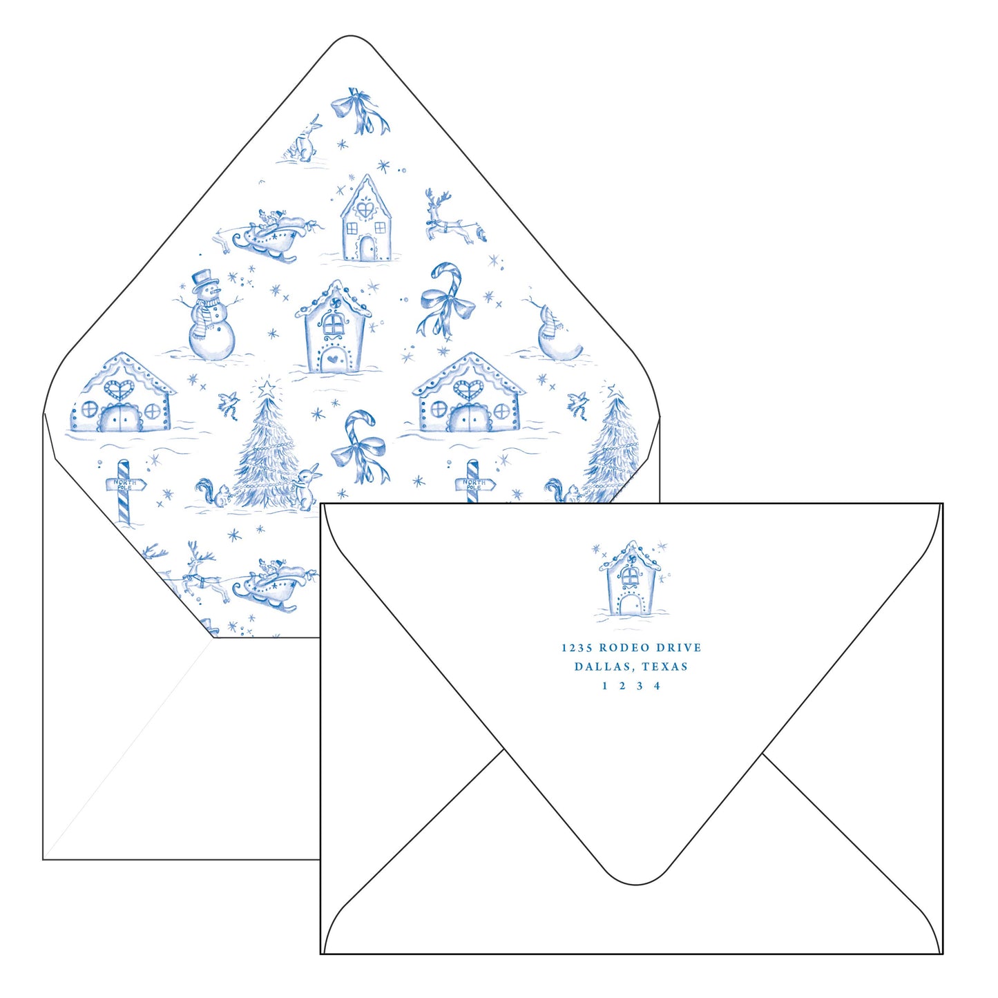 toile | holiday card | pearly gates designs