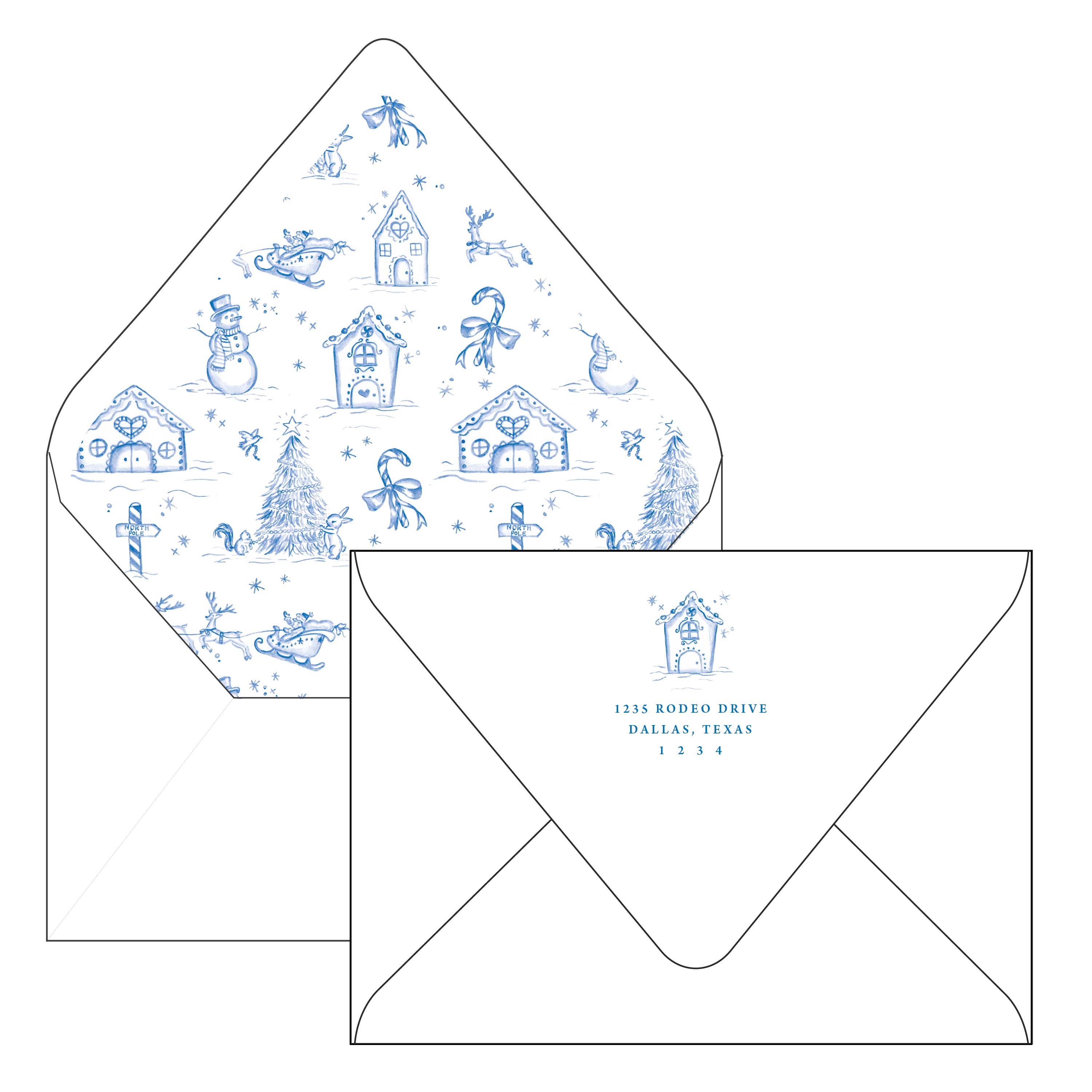 toile | holiday card | pearly gates designs