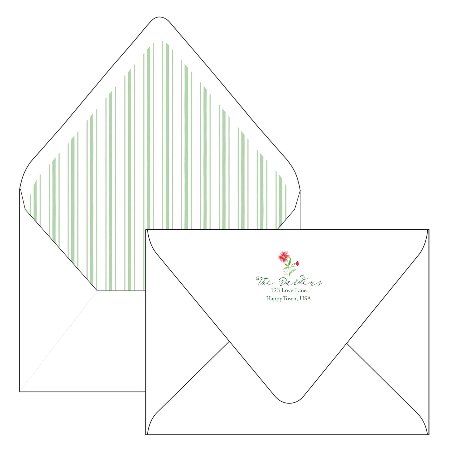 whimsical garden | holiday card | elaina fagan design