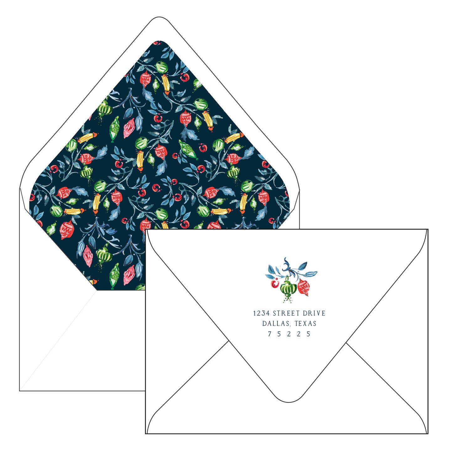 winter vines | horizontal | holiday card | mesh by alex