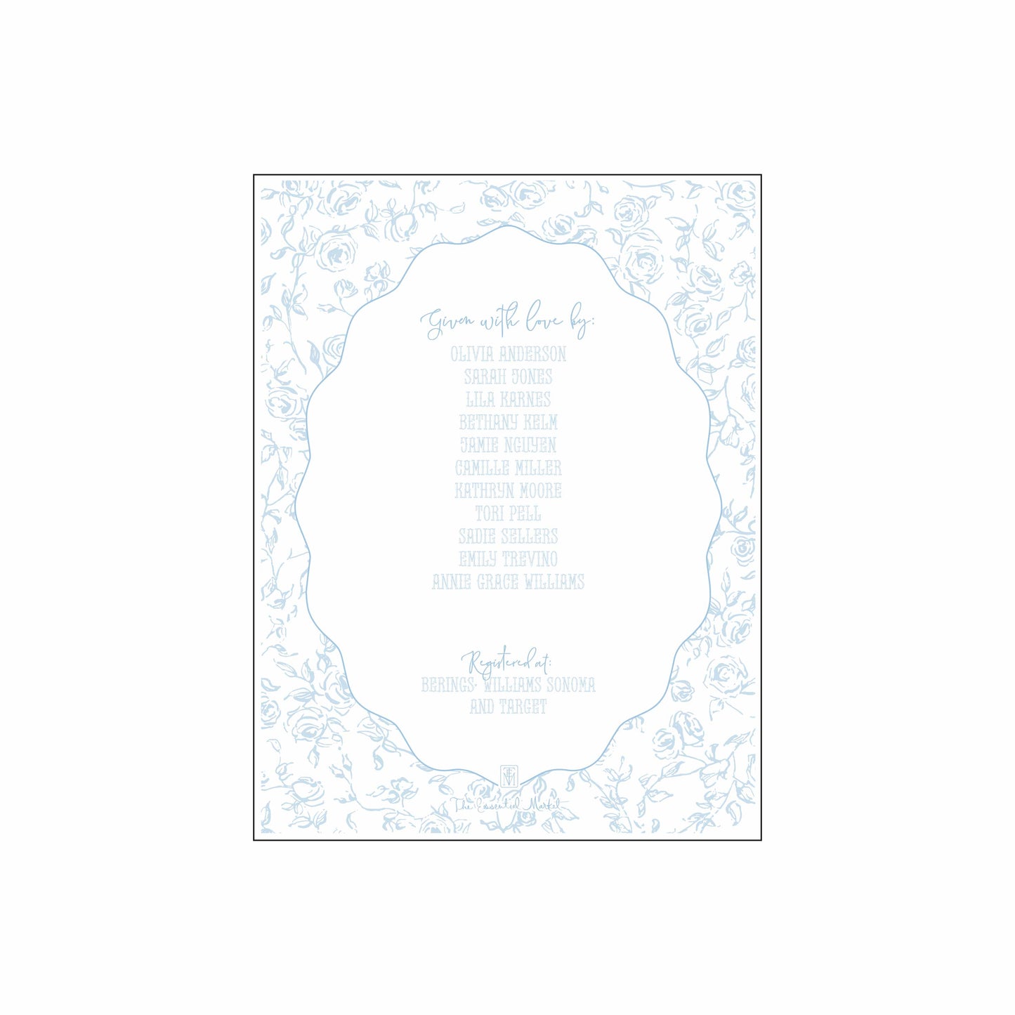 something blue | invitation