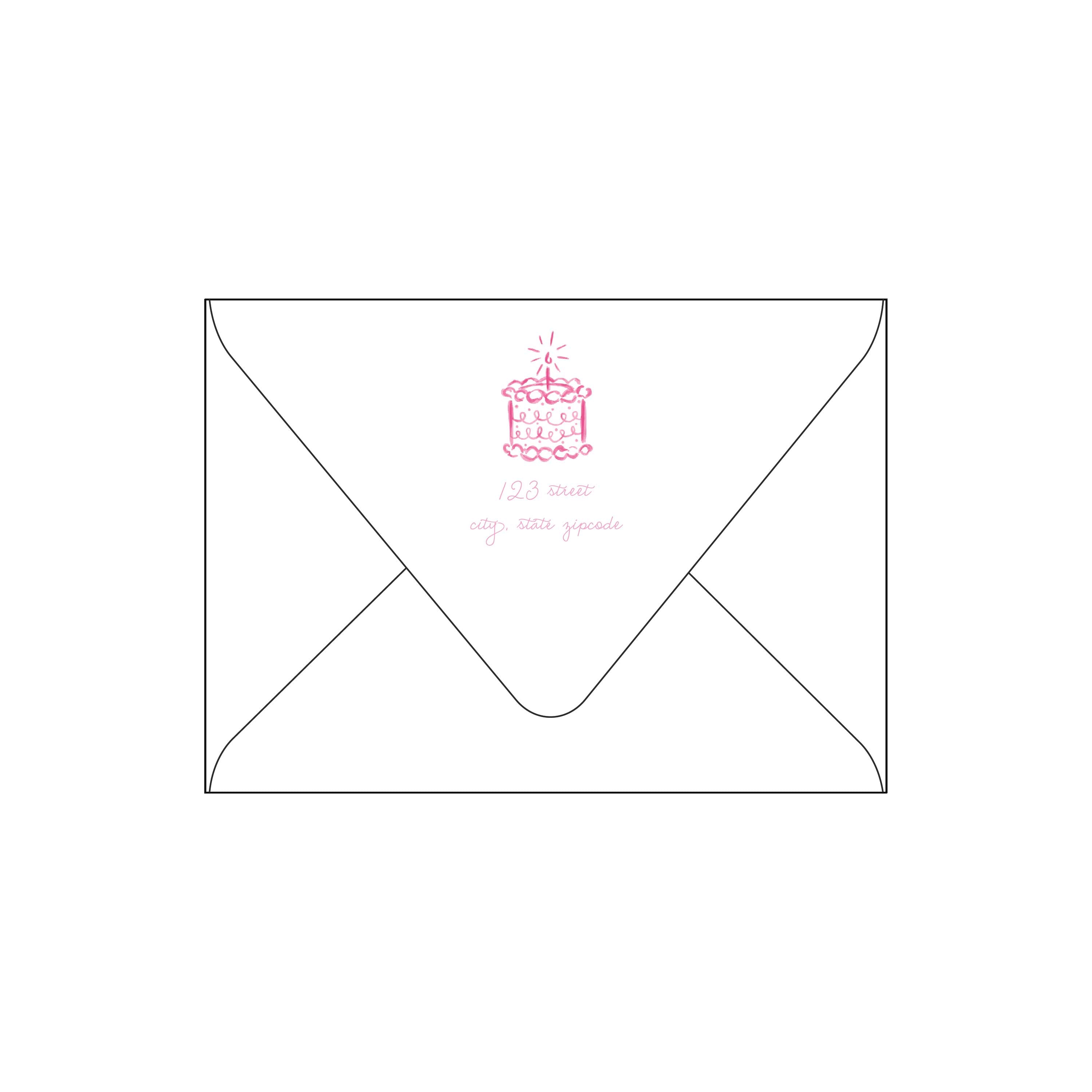 birthday cake | invitation