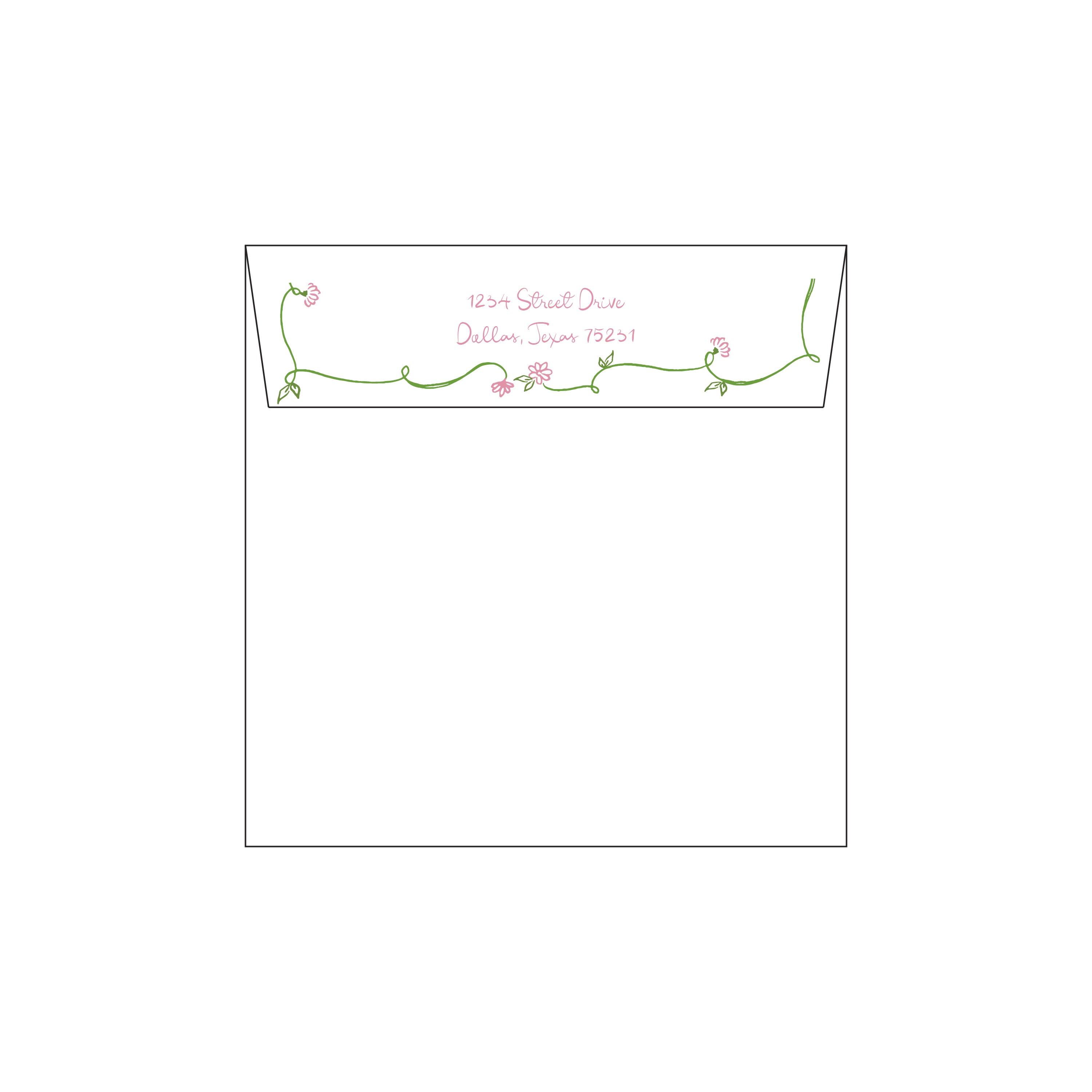 whimsical floral | invitation