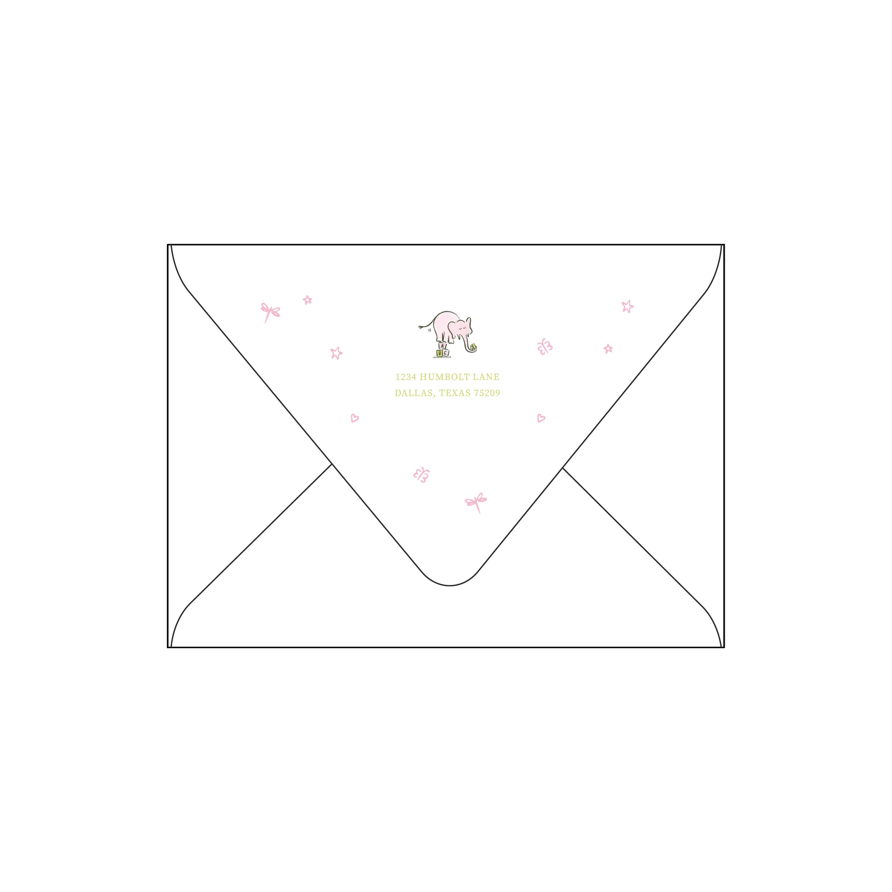wild about baby | invitation | pink and green