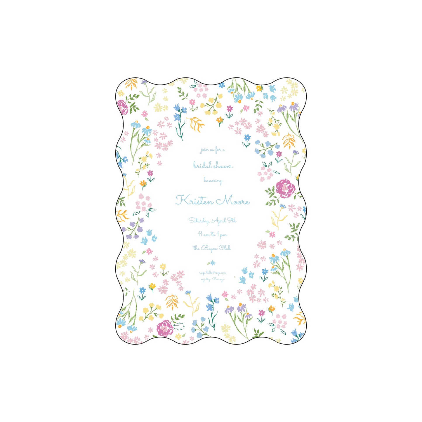 floral shower | invitation