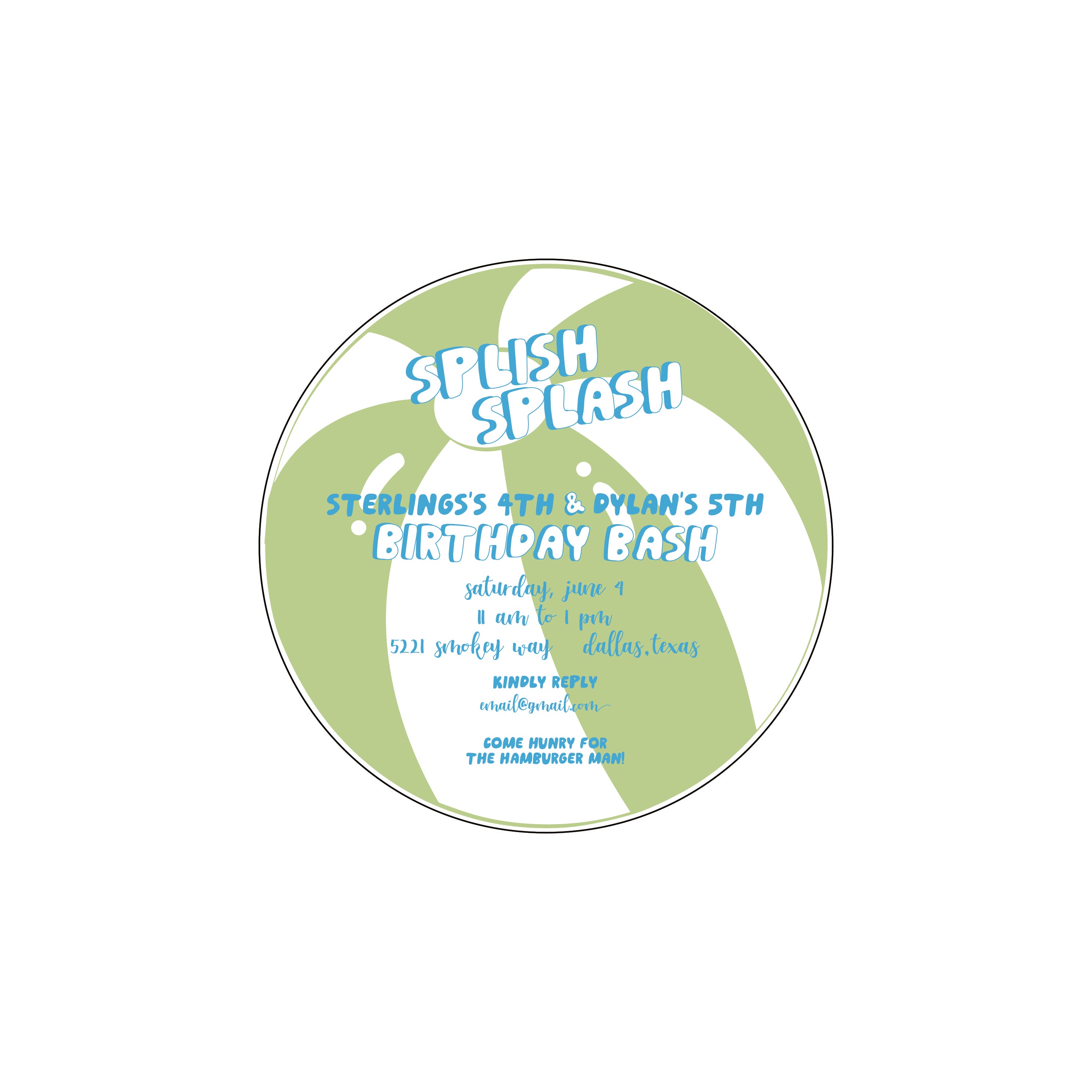 pool party | invitation