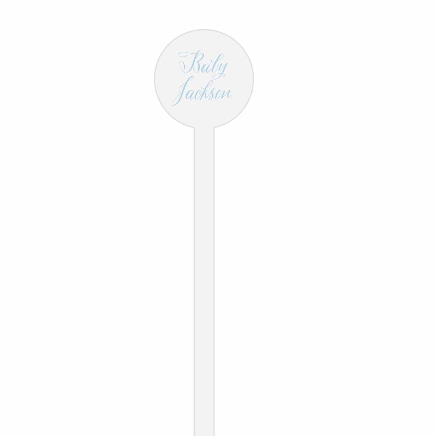 Boxwoods Baby Shower Personalized Stir Sticks