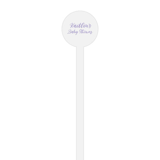 colorful baby | stir stick | wooden or acrylic round