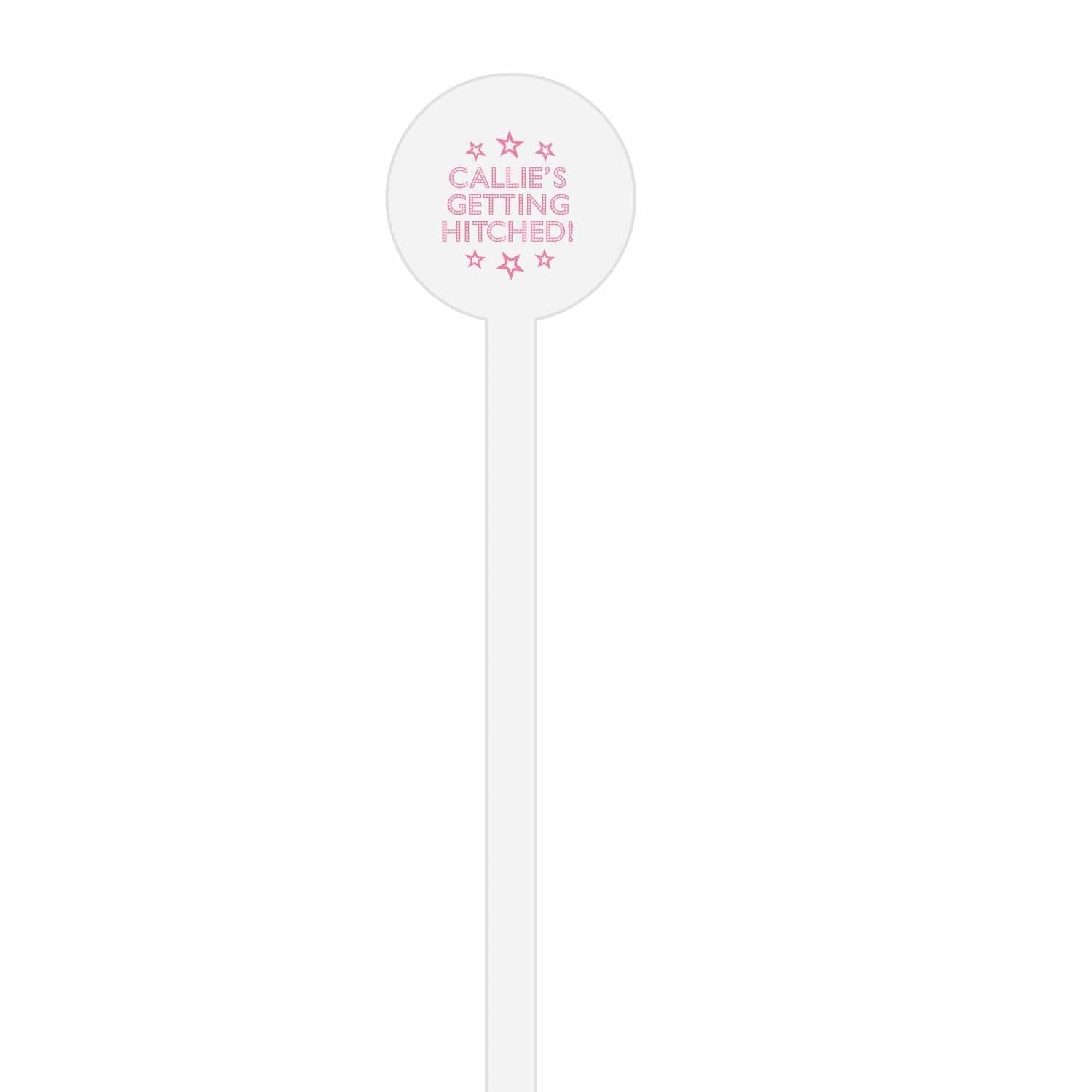 disco cowgirl personalized stir sticks