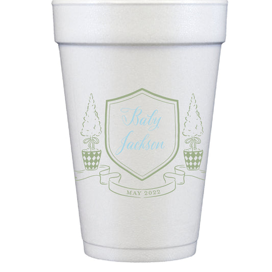 Boxwoods Personalized Styrofoam Cup