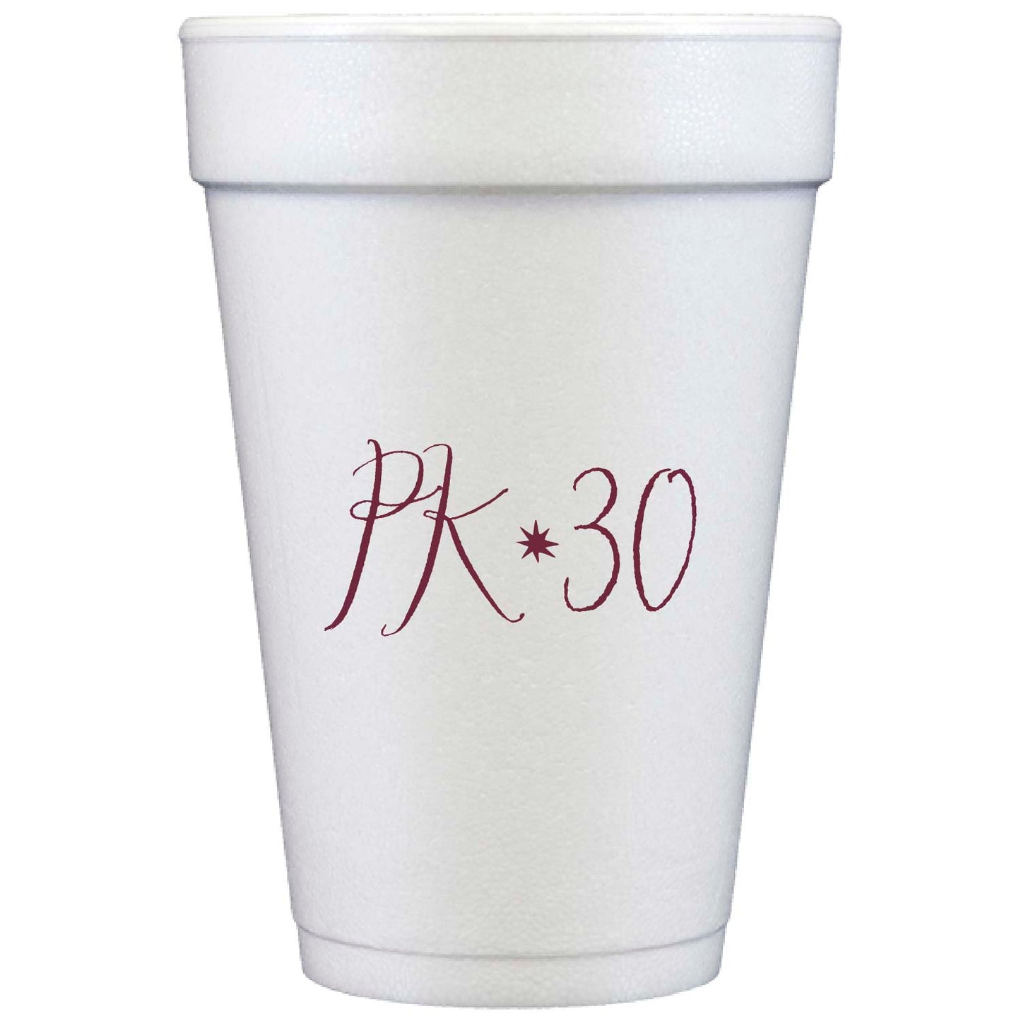 chic soiree | styrofoam cups