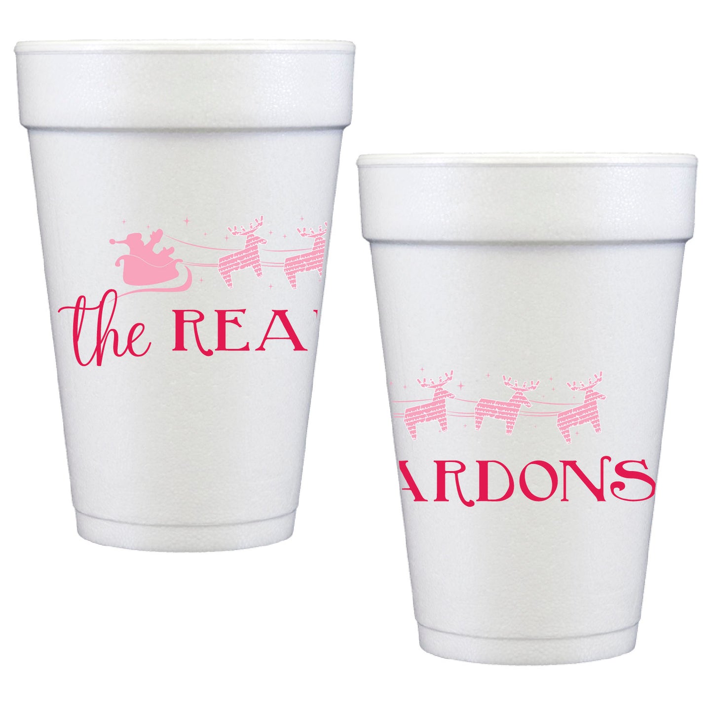 feliz navidad fiesta | styrofoam cups