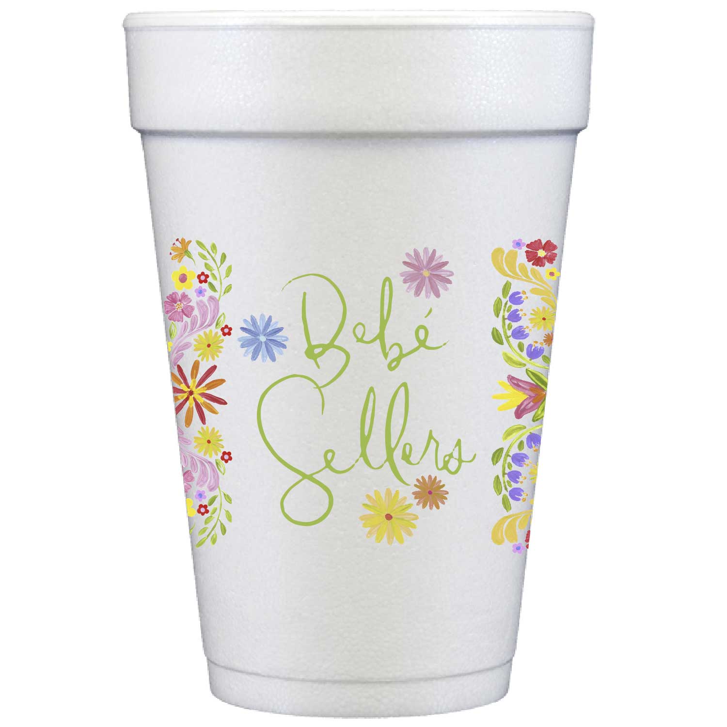 floral fiesta | styrofoam cups | digital
