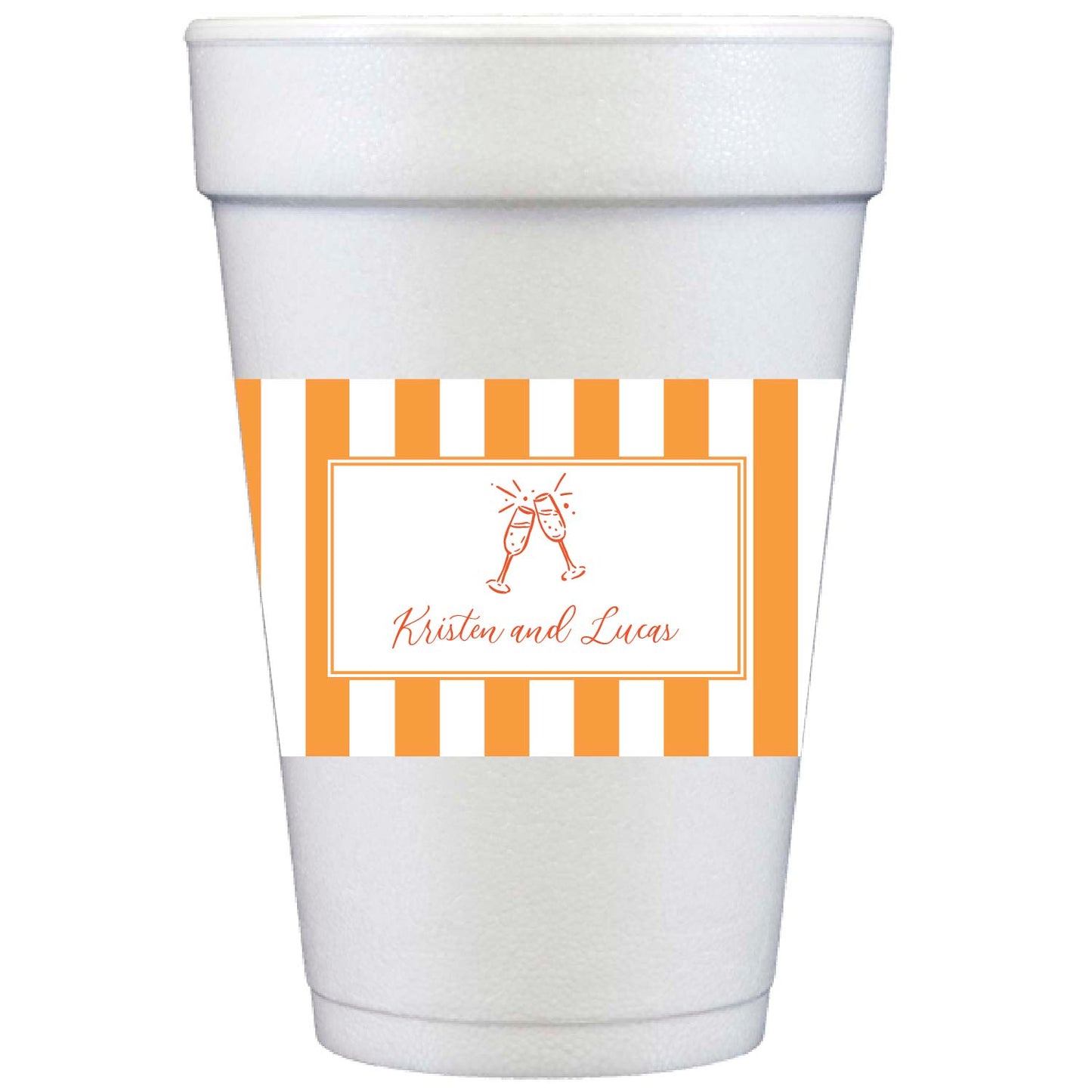 let's toast | styrofoam cups