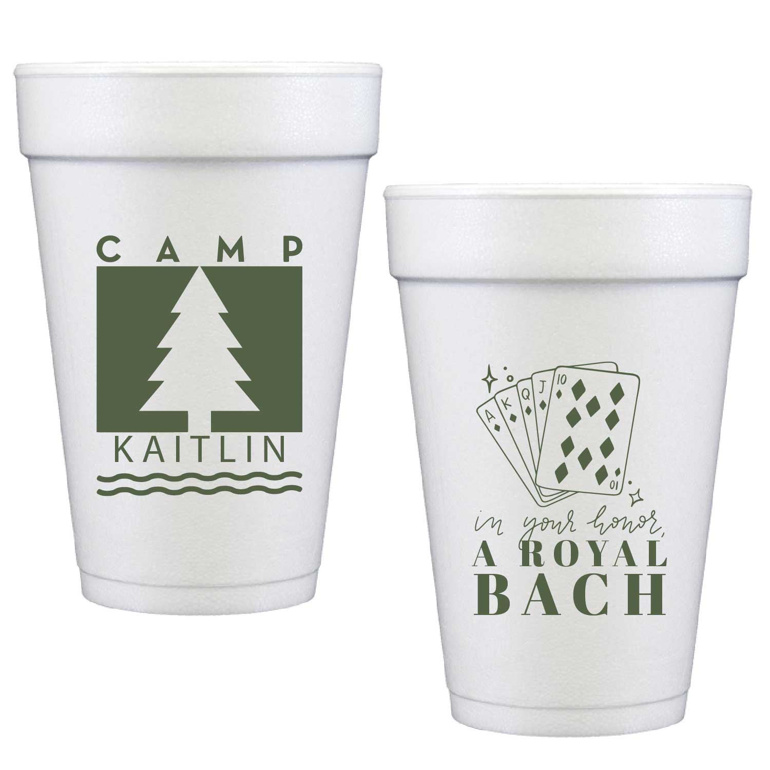 parent trap bachelorette | styrofoam cups