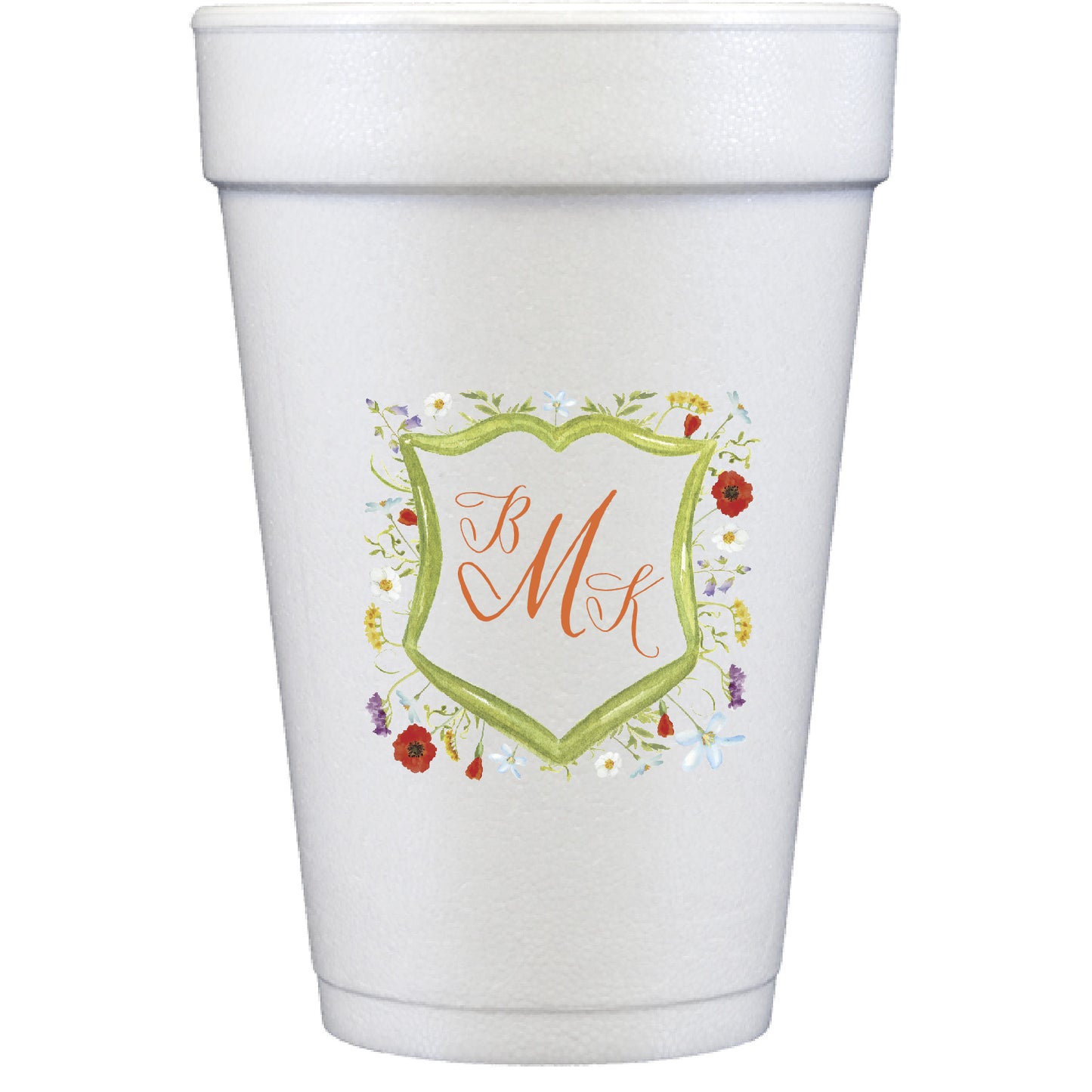 poppy crest | styrofoam cups | digital