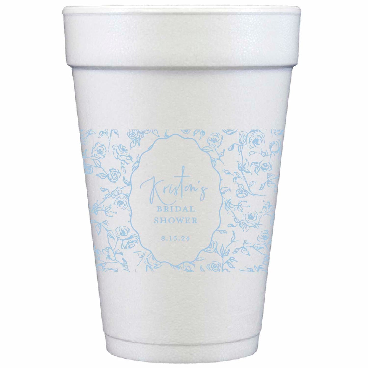 something blue | styrofoam cups