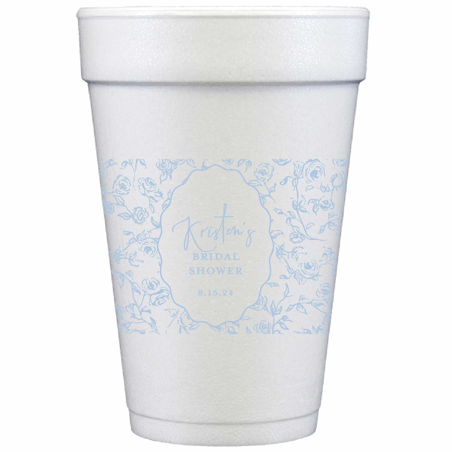 something blue | styrofoam cups