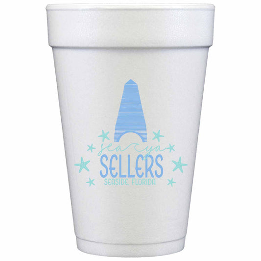 seaside | styrofoam cups