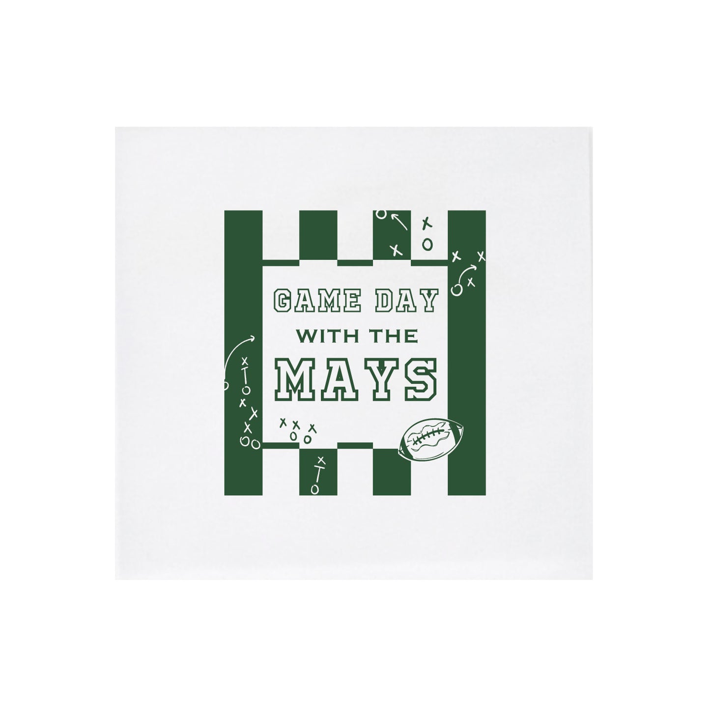 football | napkins | 3ply or linen
