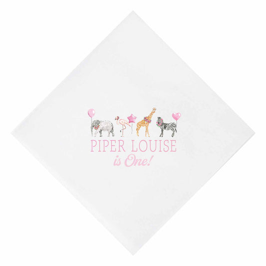 party animals personalized cocktail napkins