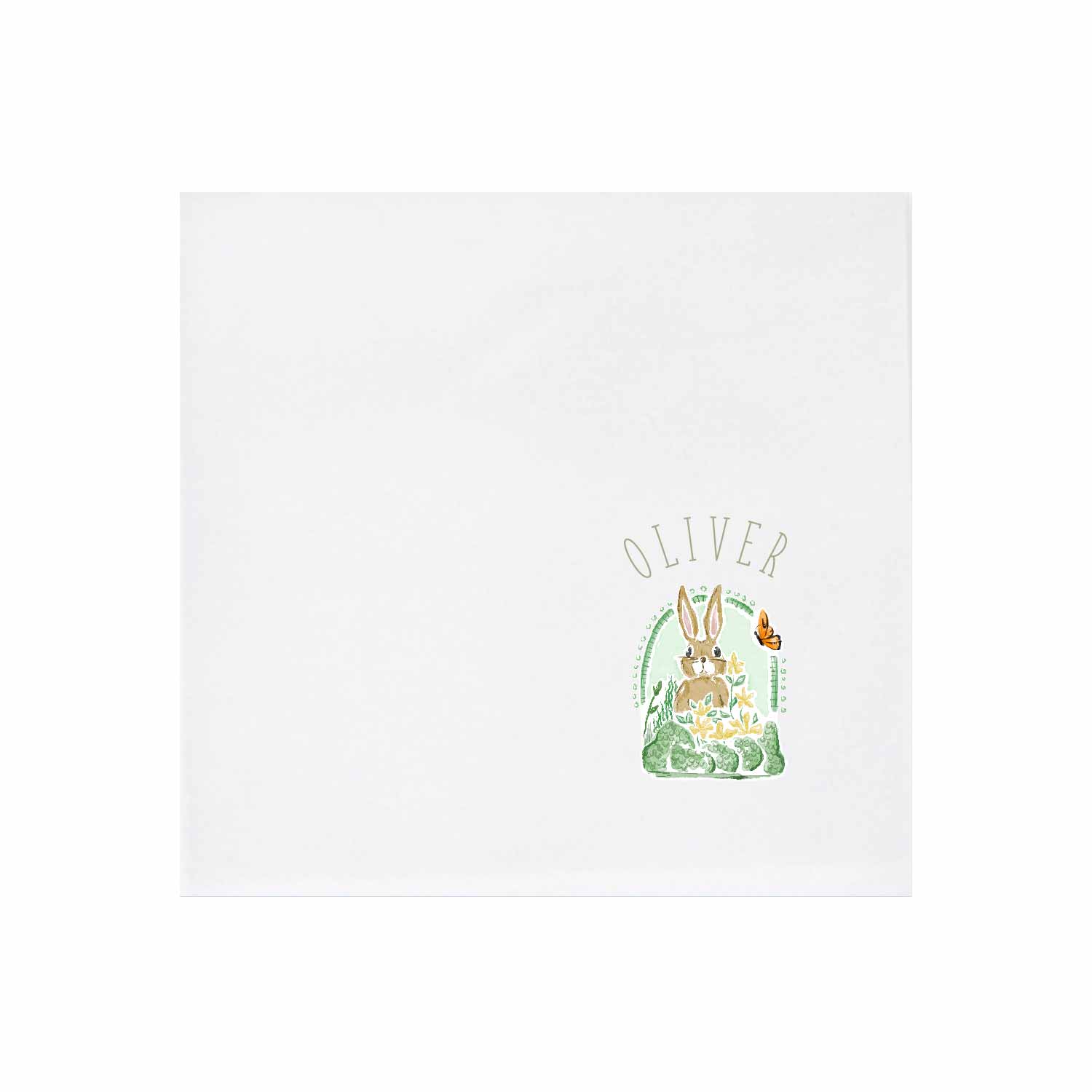 woodland creatures personalized cocktail napkins