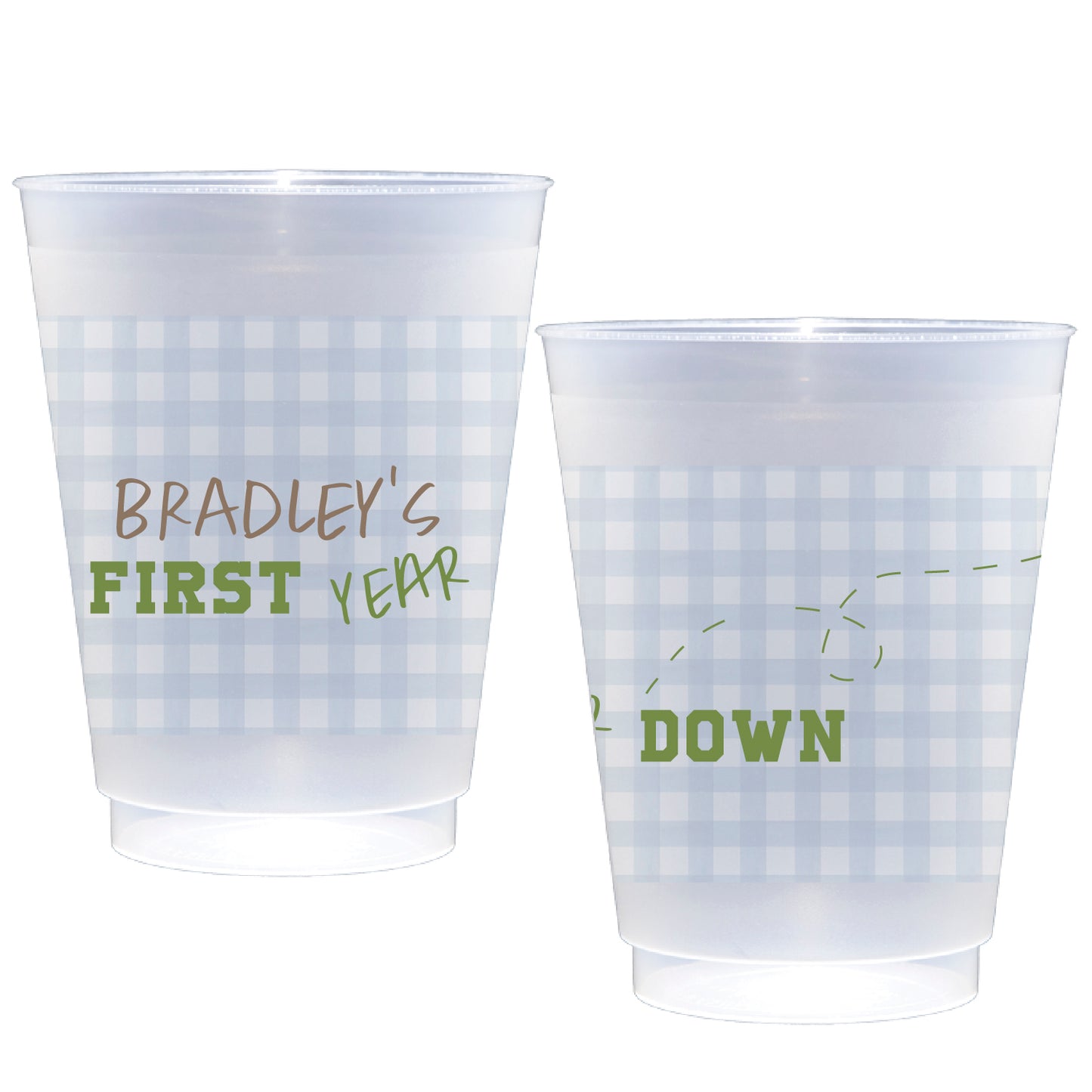 first year down | shatterproof frosted flex | digital