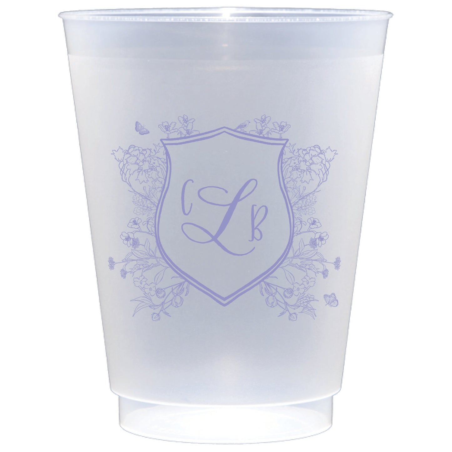 floral crest | shatterproof frosted flex