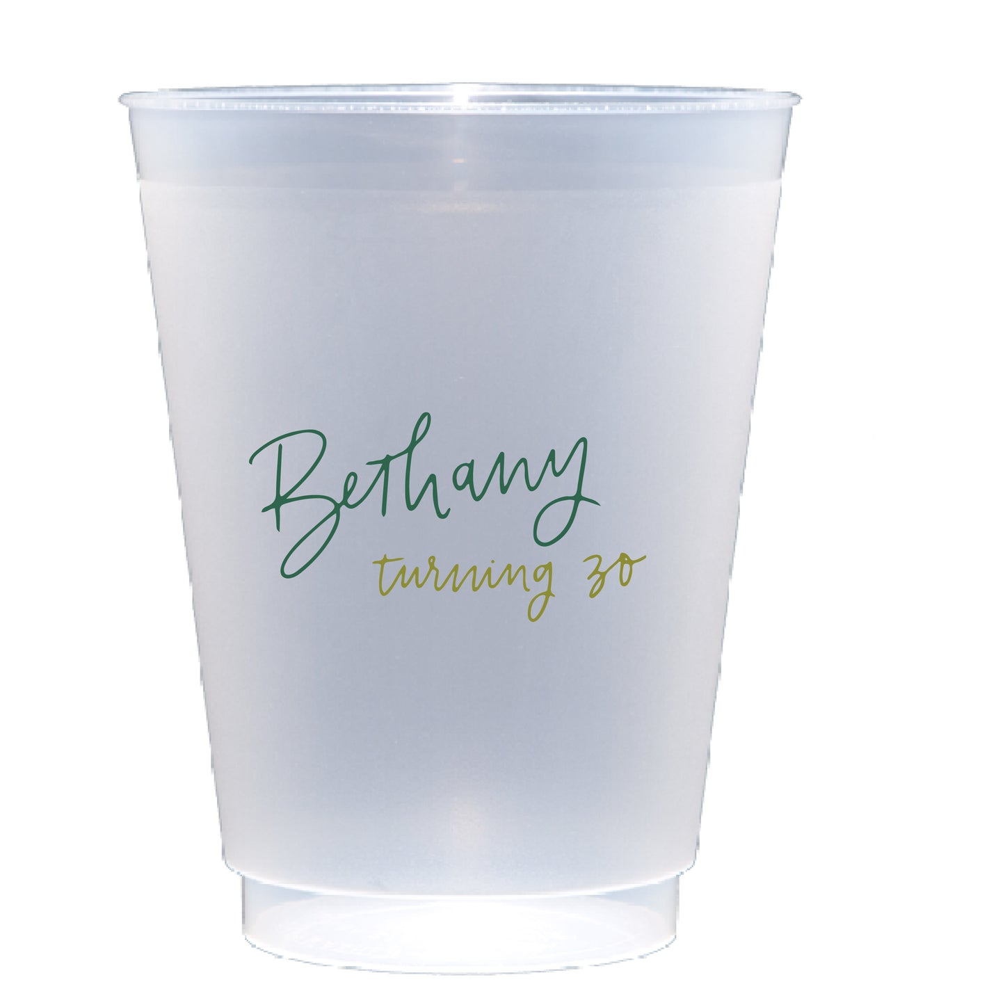 hand lettering 02 | shatterproof frosted flex