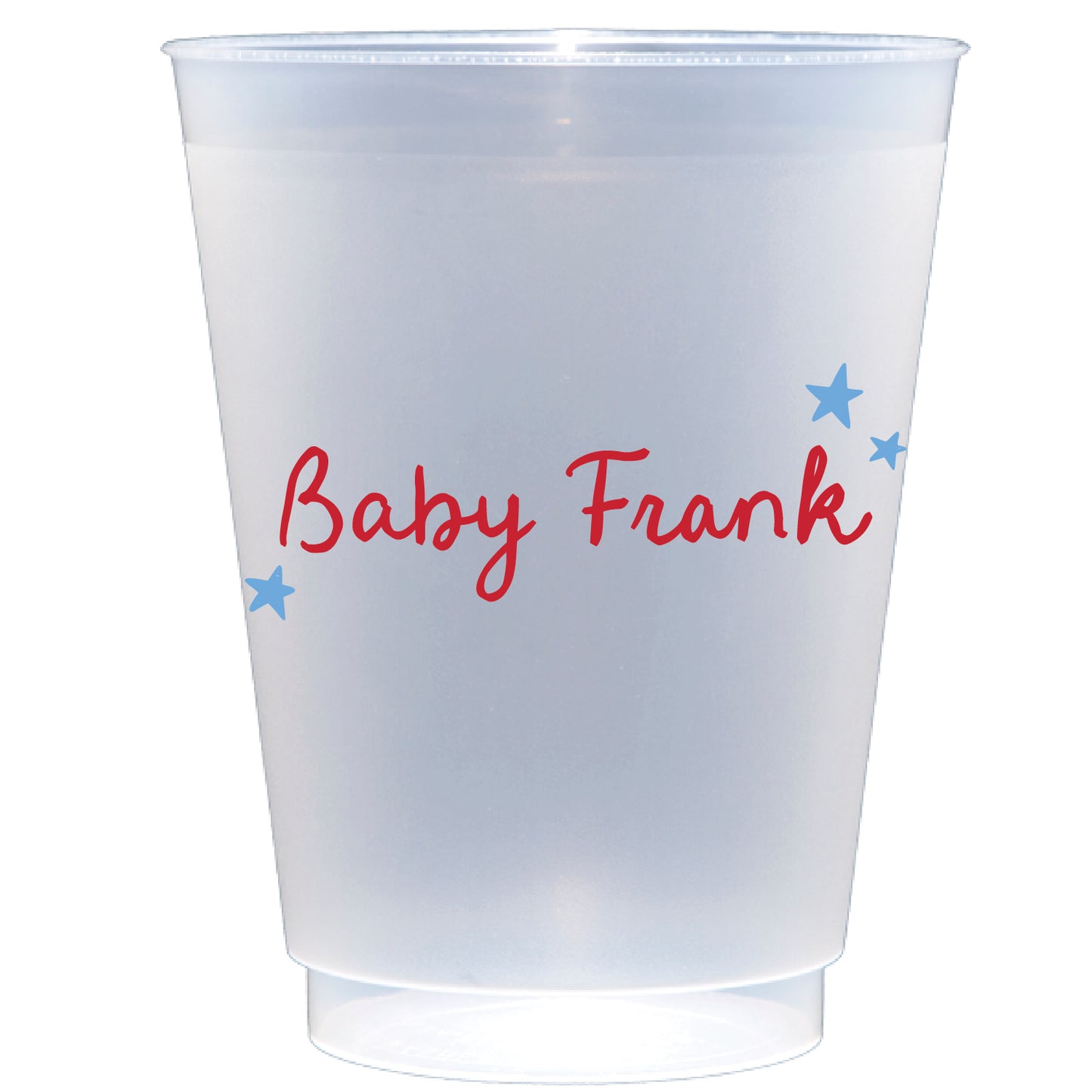 red, white & baby blue | shatterproof frosted flex | digital