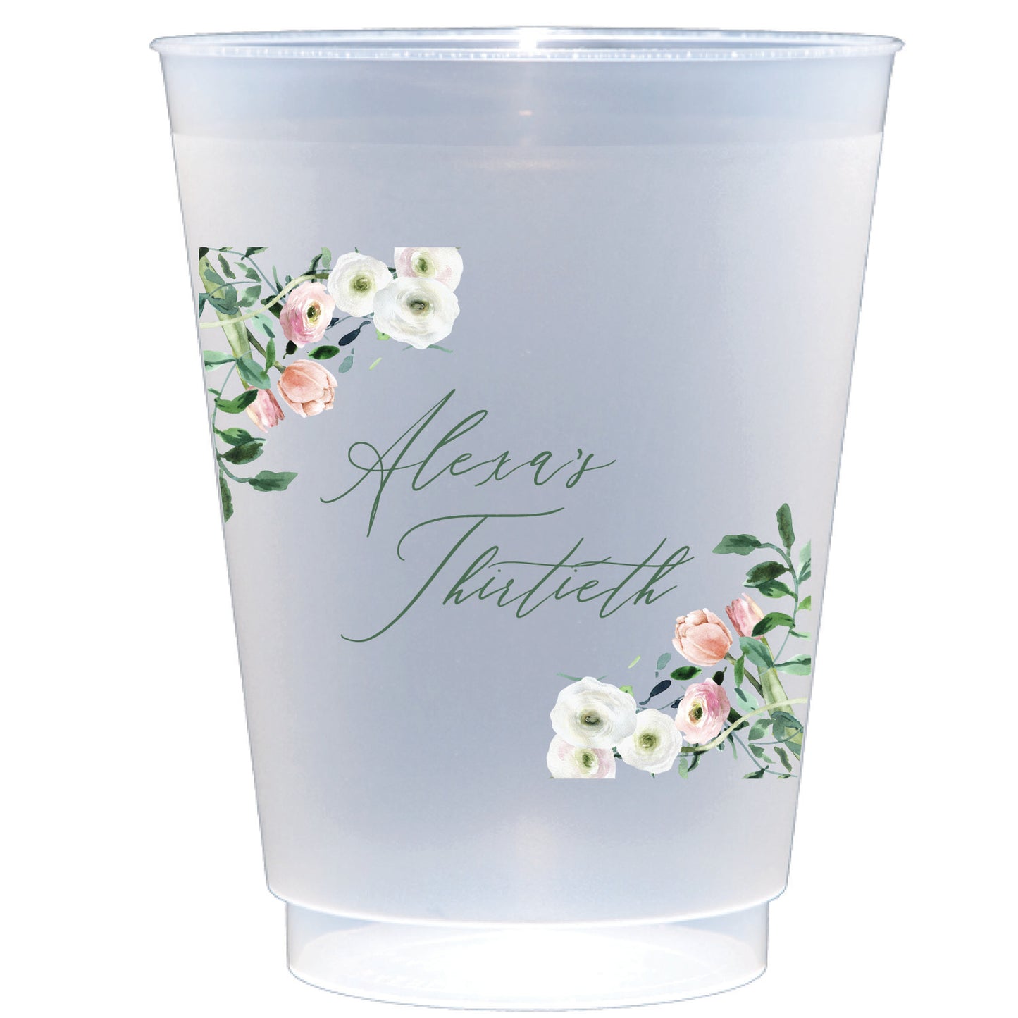 sage and tulip | shatterproof frosted flex