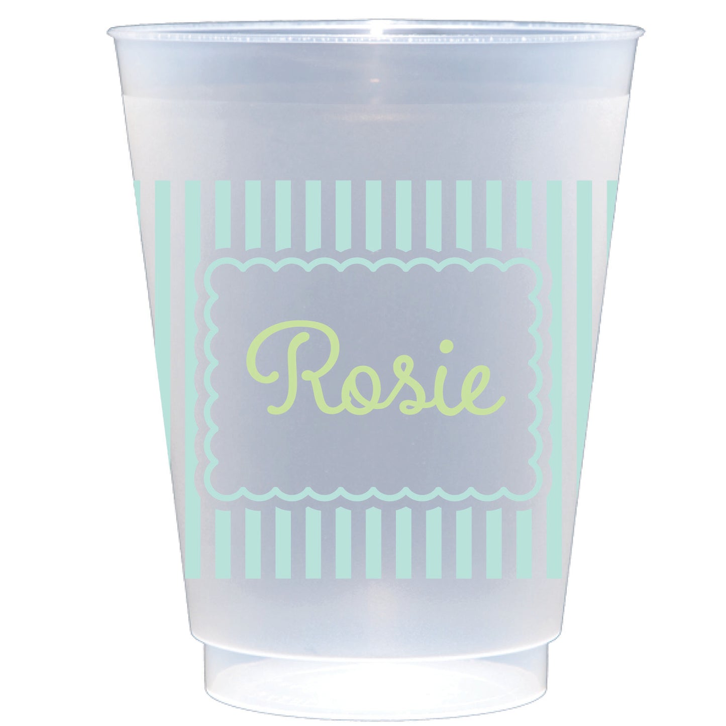 scallops and stripes | shatterproof frosted flex