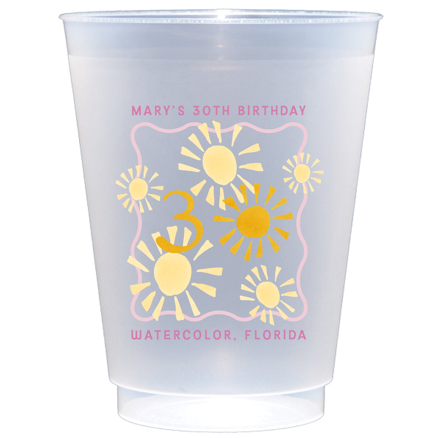 sunshine pink | shatterproof frosted flex | digital