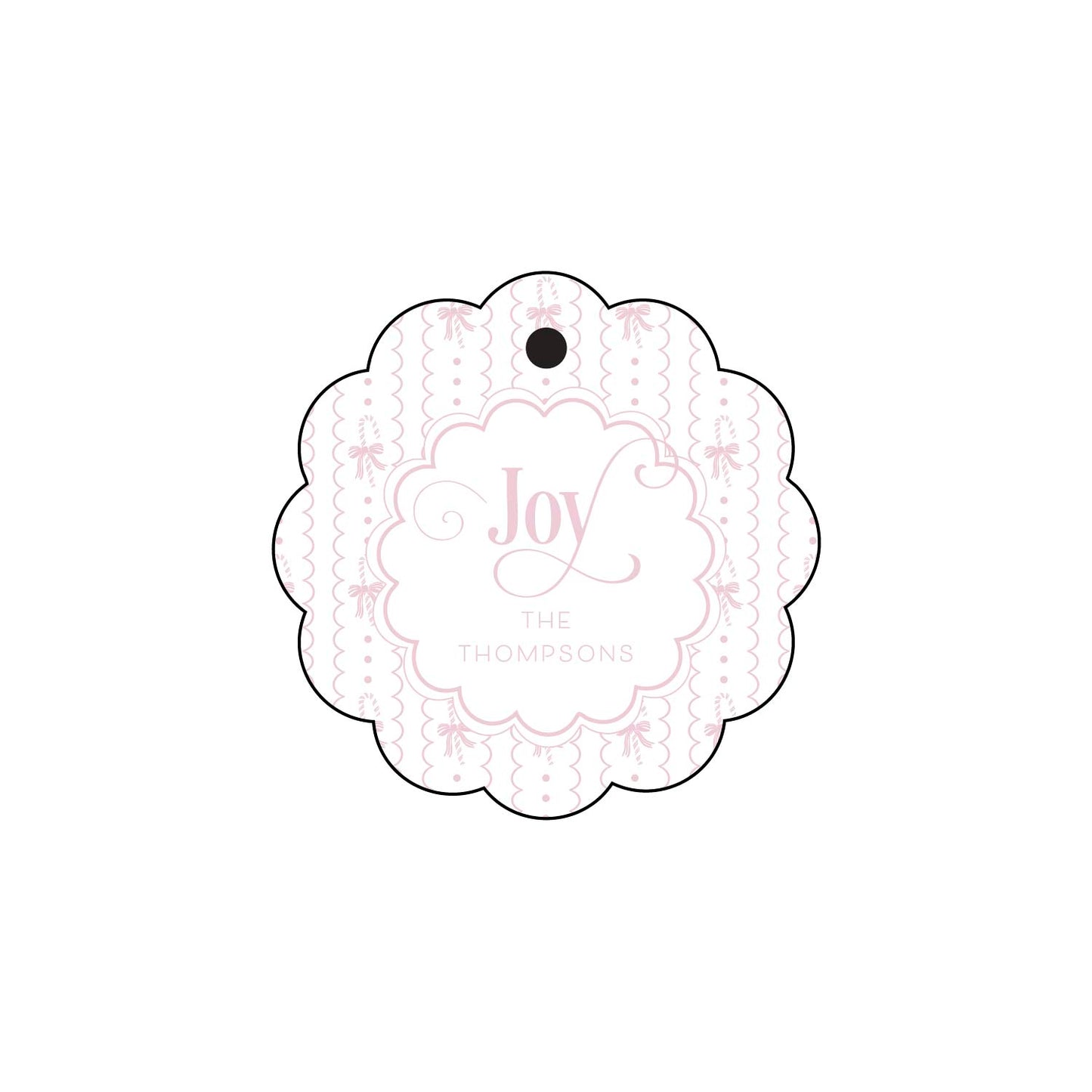 candy can scallop | gift tags
