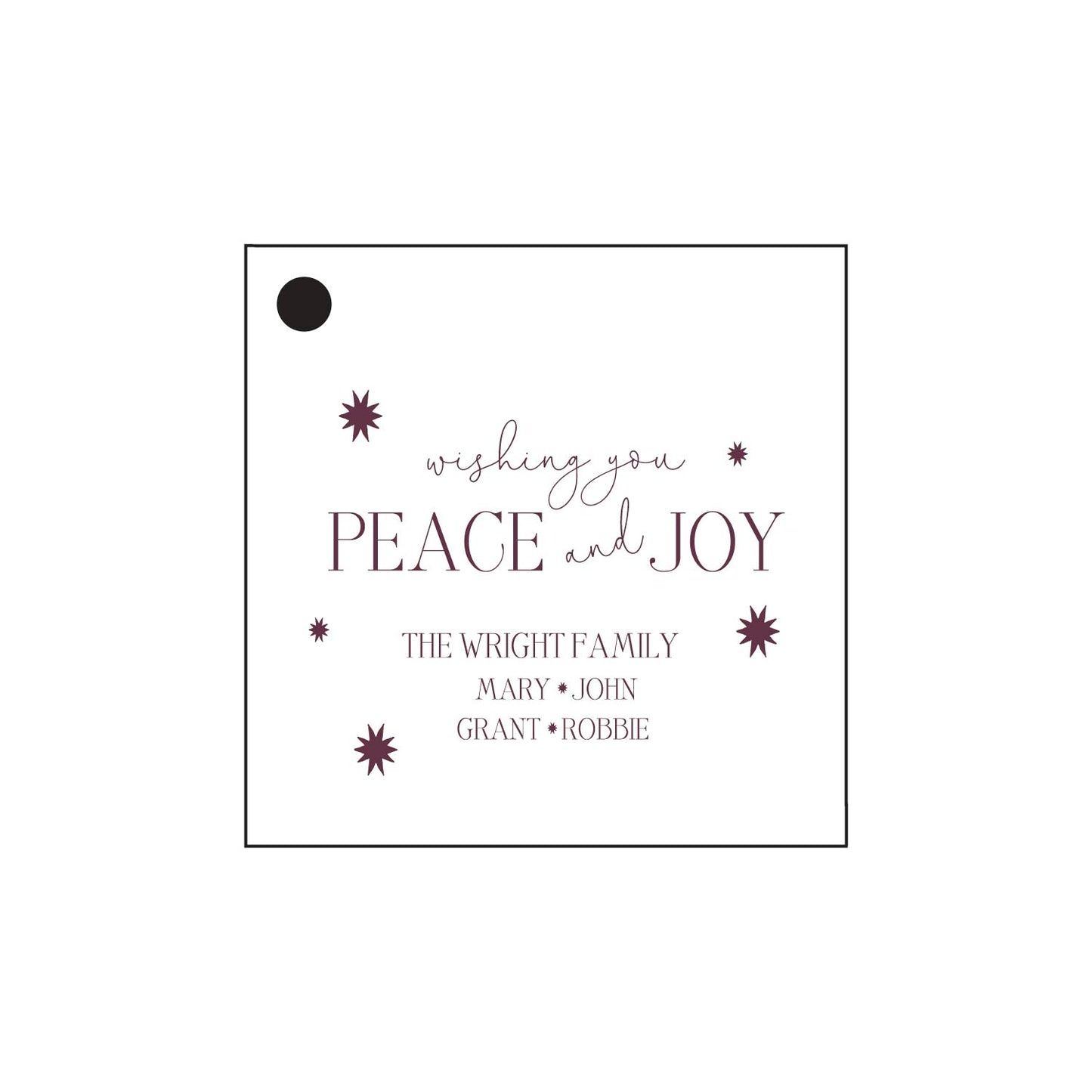 pink and berry starburst | gift tags