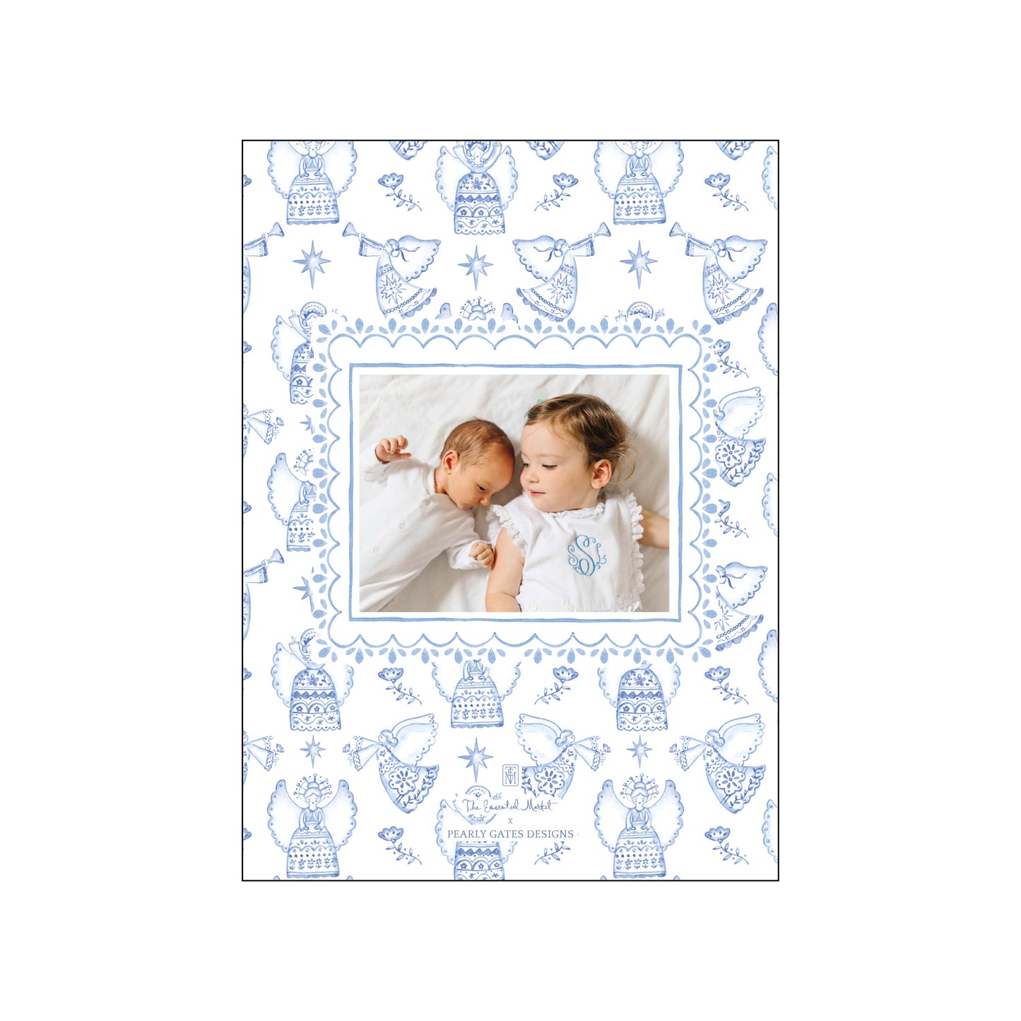 angel toile | holiday card | pearly gates designs