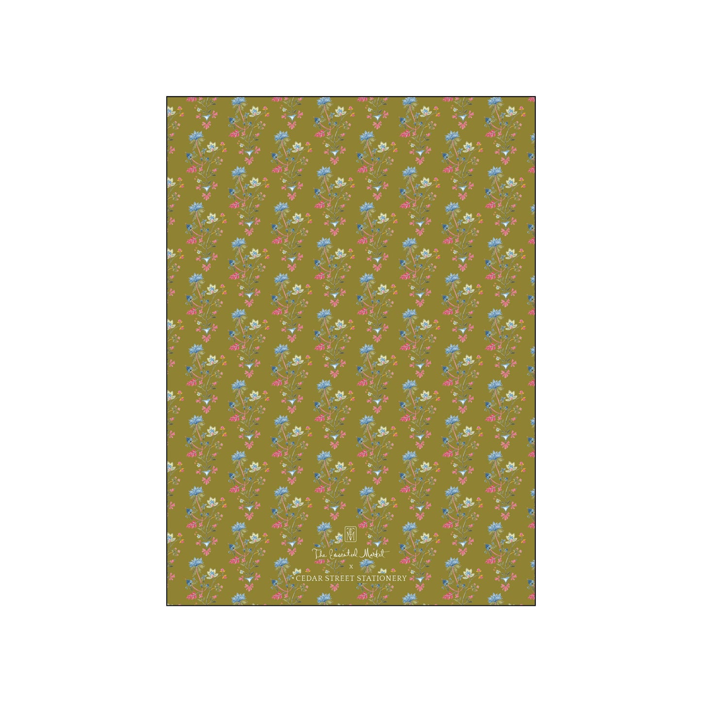 french wallpaper | holiday card | cedar street stationery