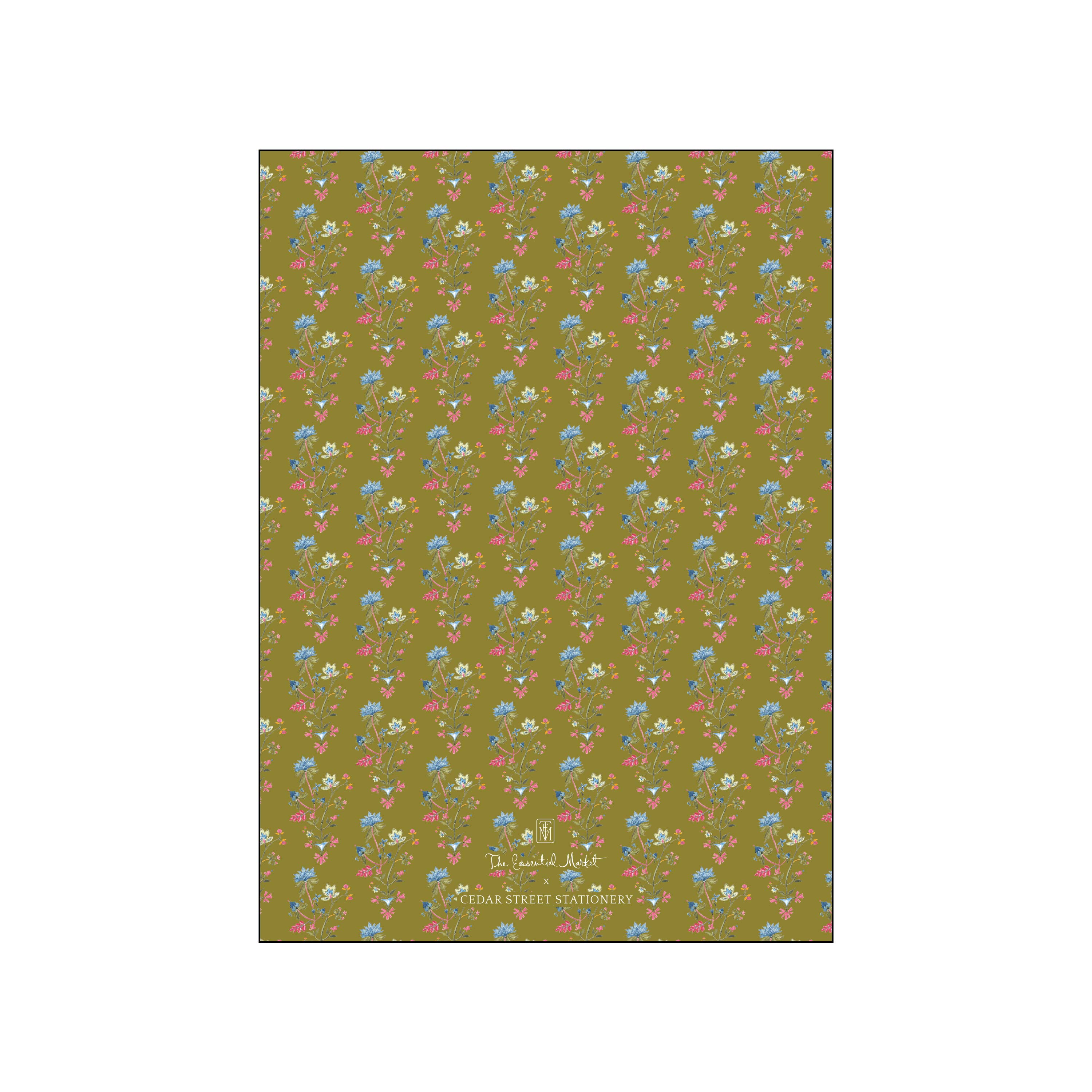 french wallpaper | holiday card | cedar street stationery