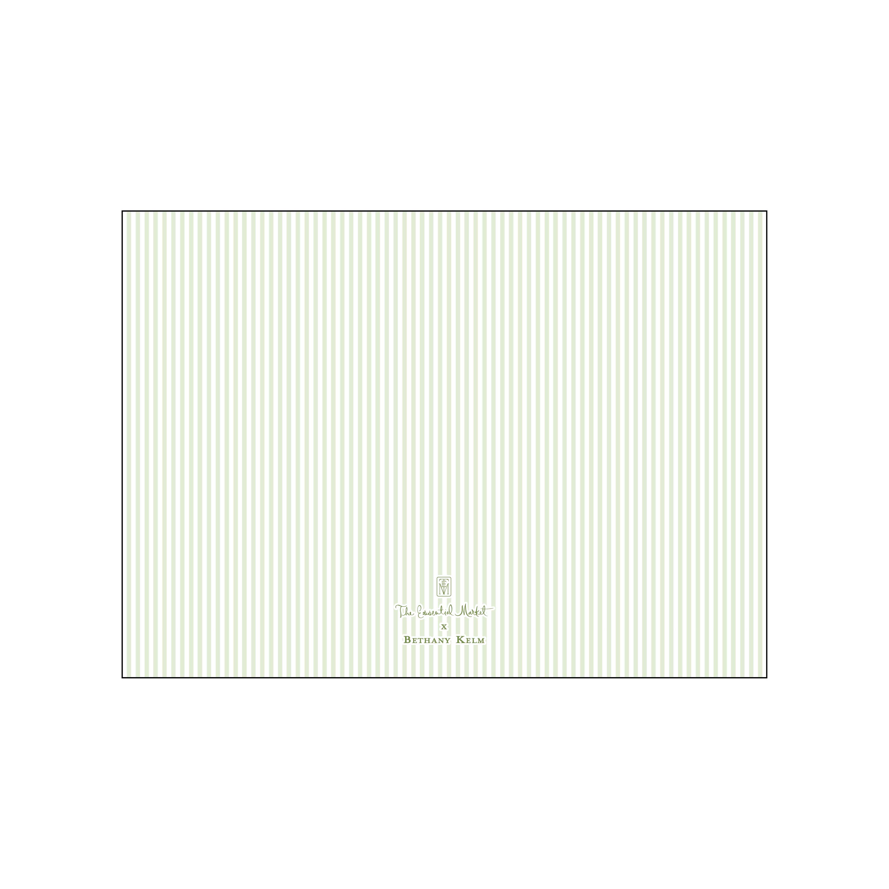 green and white floral frame | horizontal | holiday card | bethany kelm