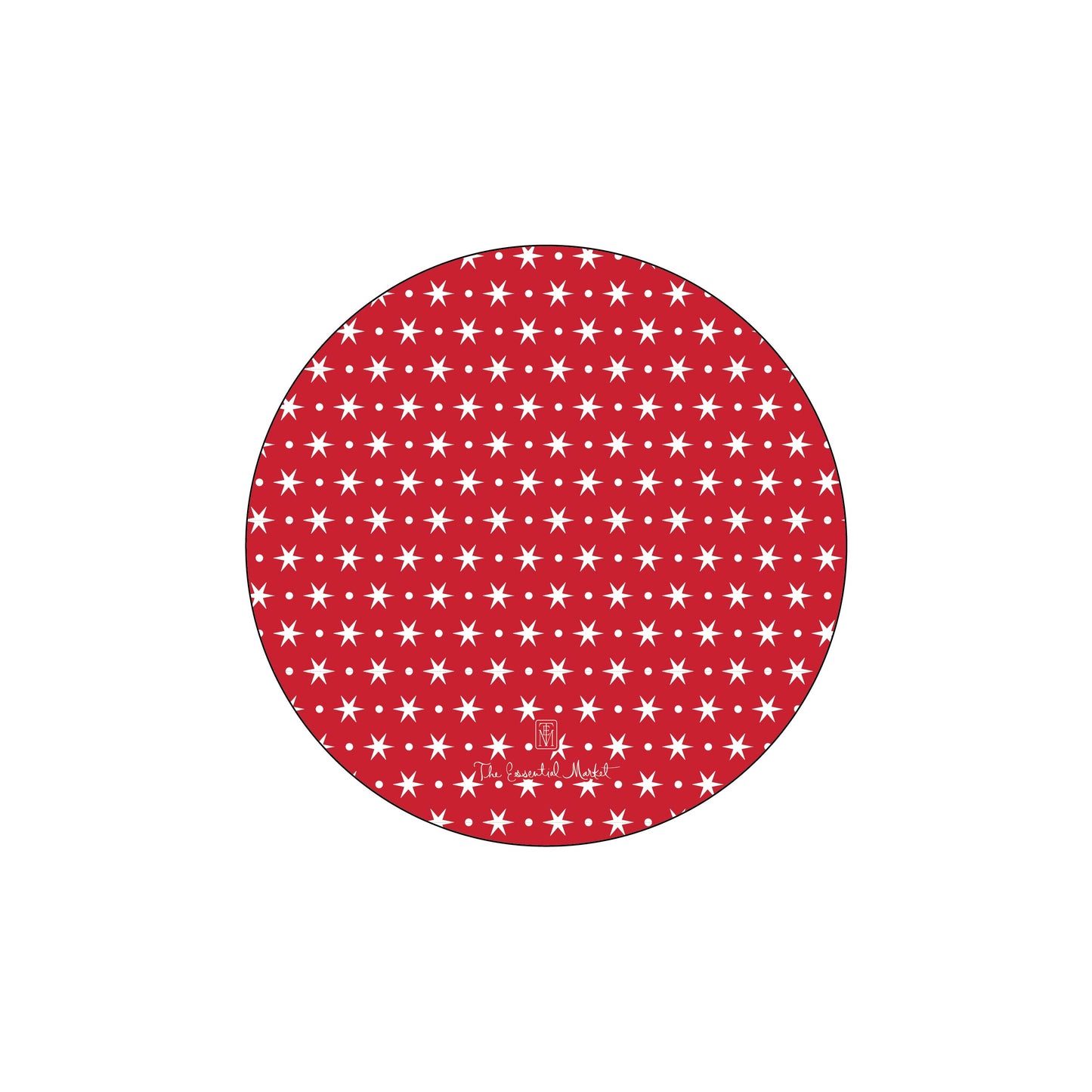 oh what fun | holiday card | digital printed | circle shape