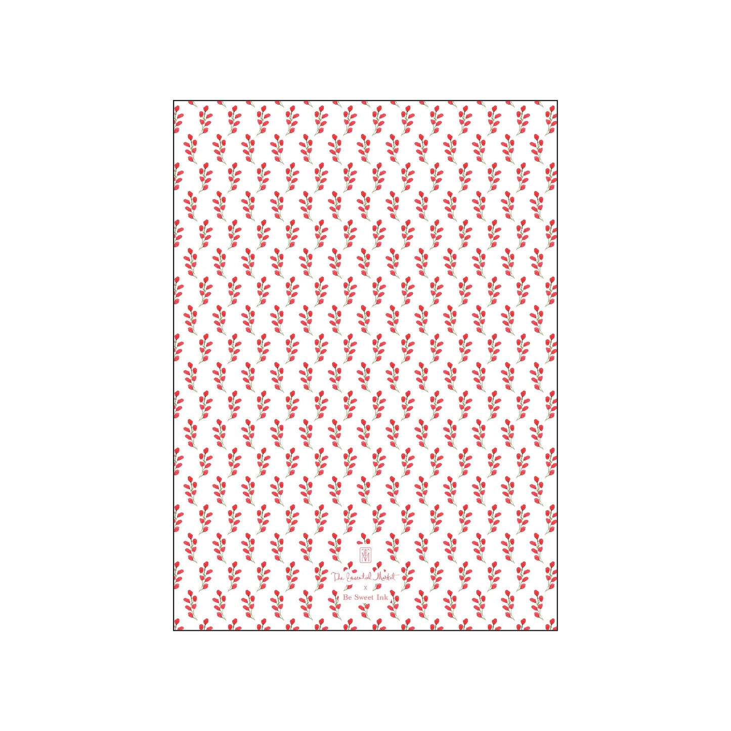 red berry frame | holiday card | be sweet ink