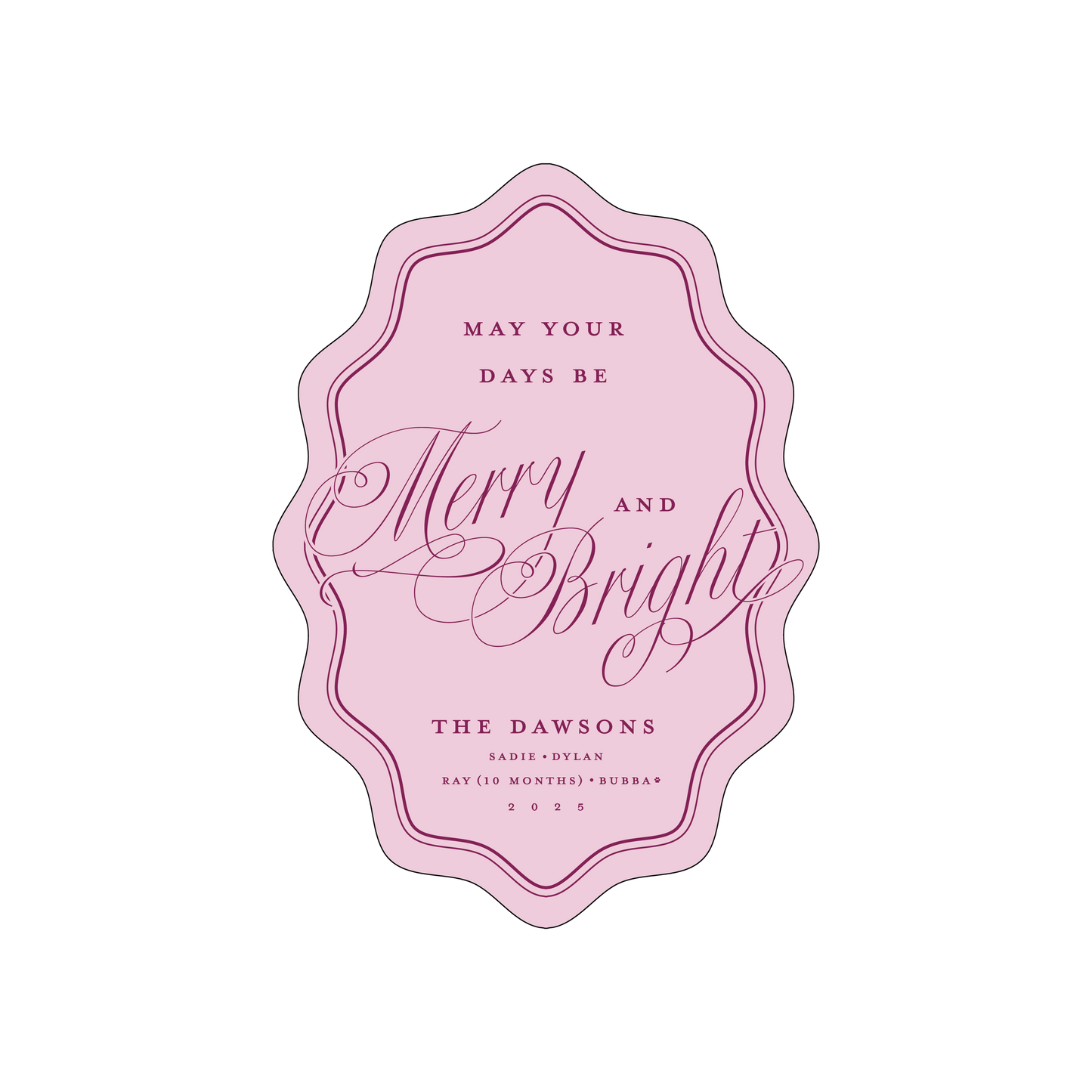 berry merry | holiday card | digital printed