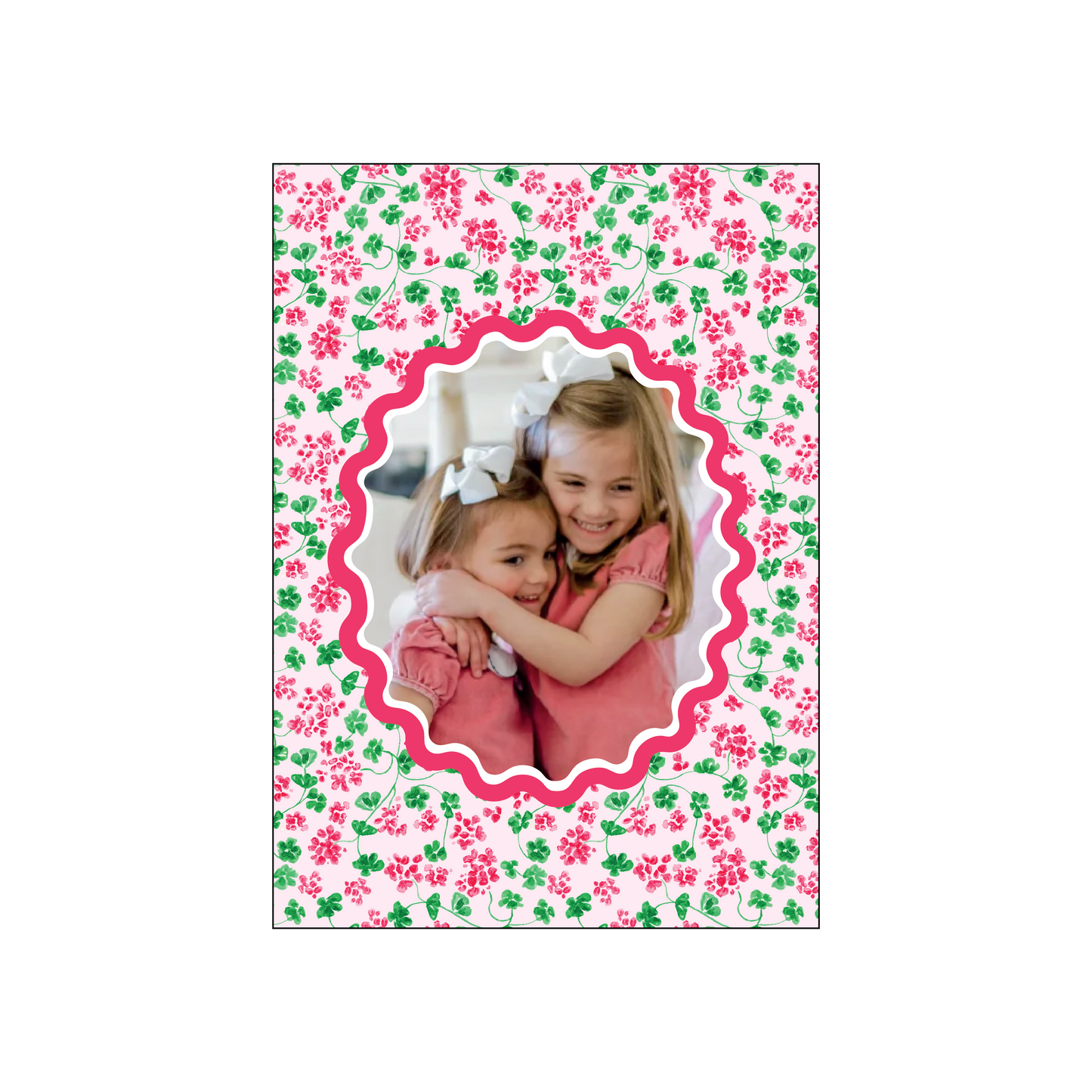 christmas geraniums | holiday card | pearly gates designs