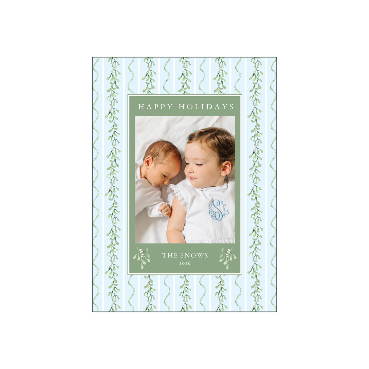 mistletoe | holiday card | bayberry kate