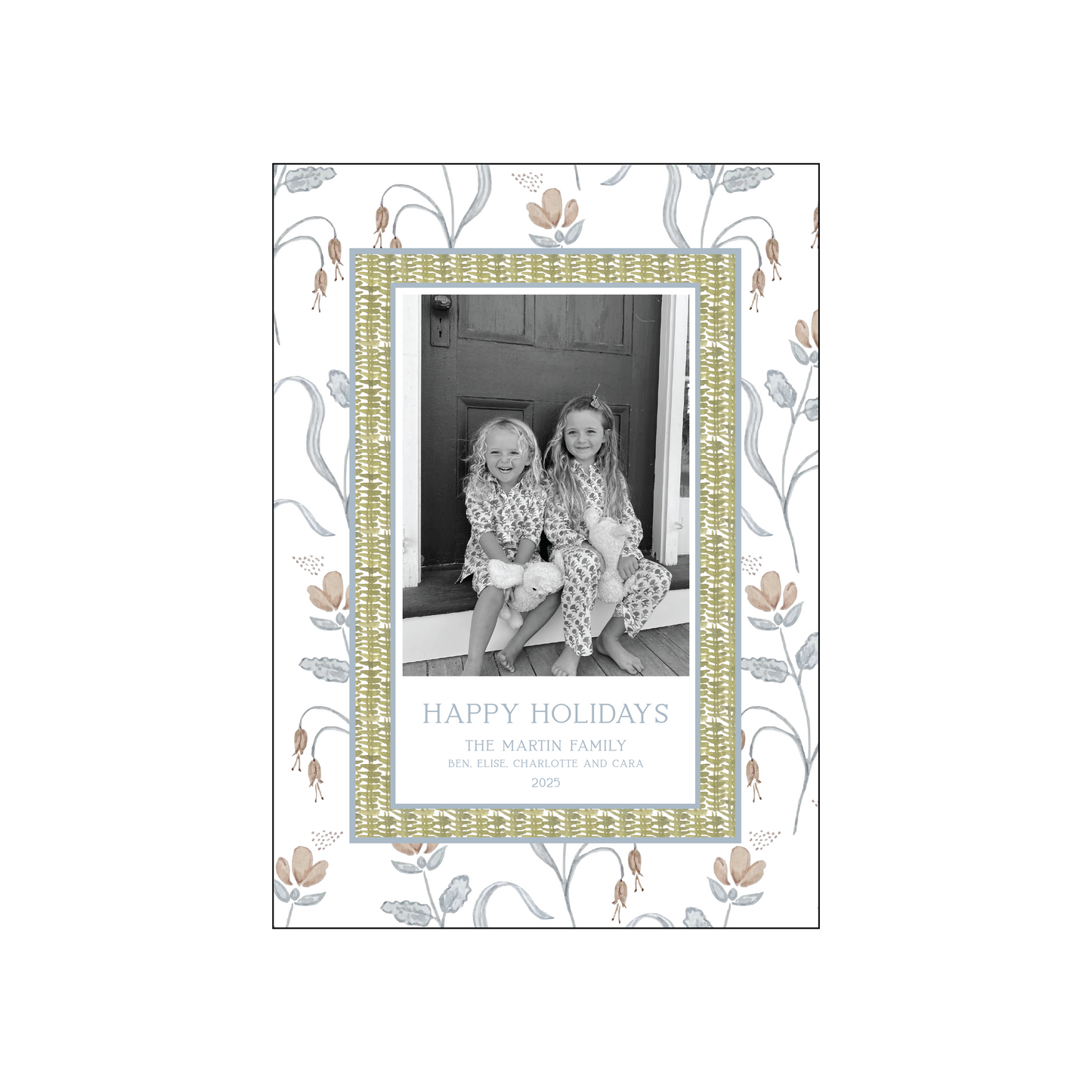 wicker | holiday card | cedar street stationery